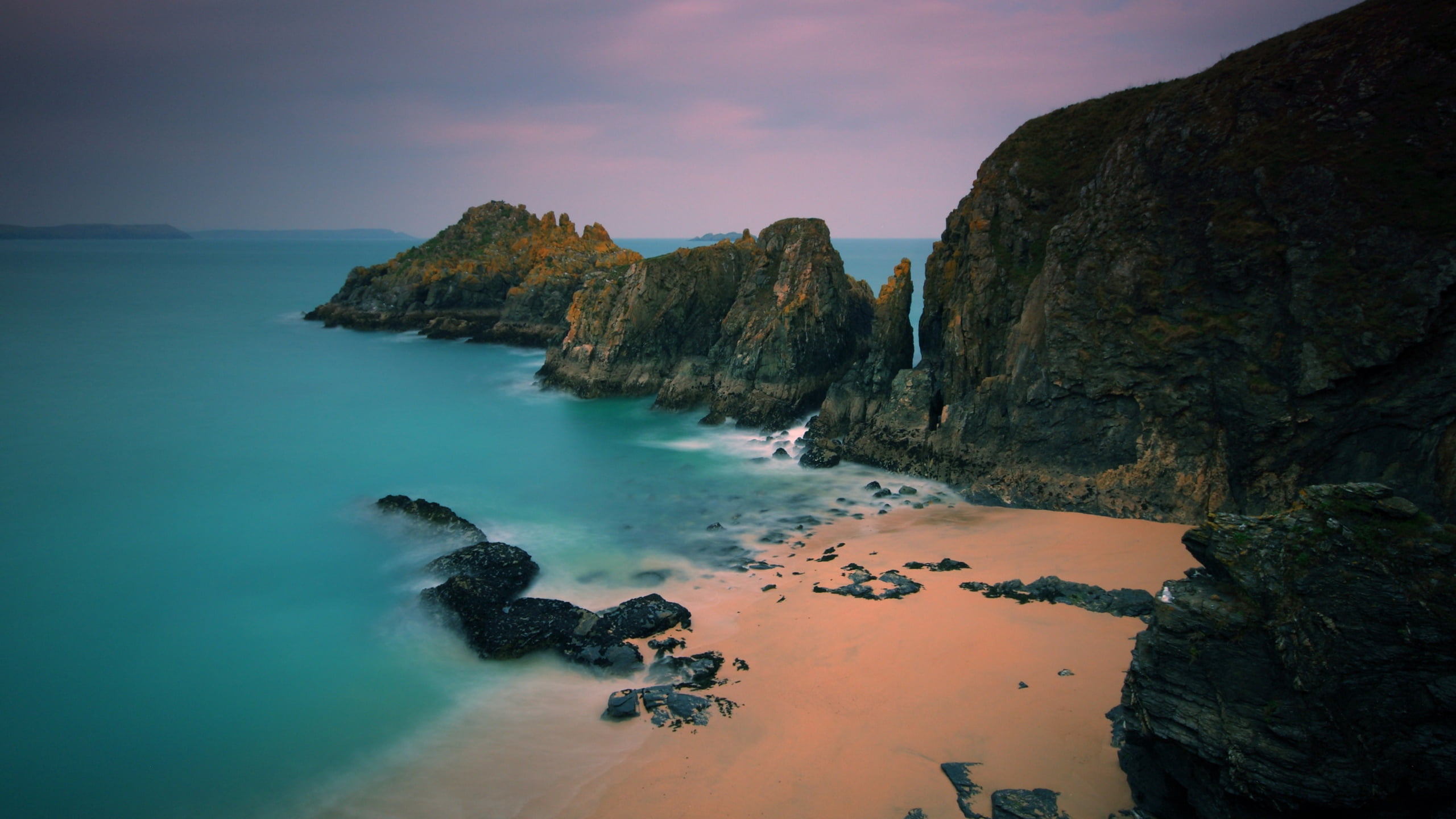 scenics - nature, horizon over water, scenics, wave, land, europe, shoreline, coastline, landscape, water, sun, non-urban scene, sunlight, tranquil Scene, HD Wallpaper