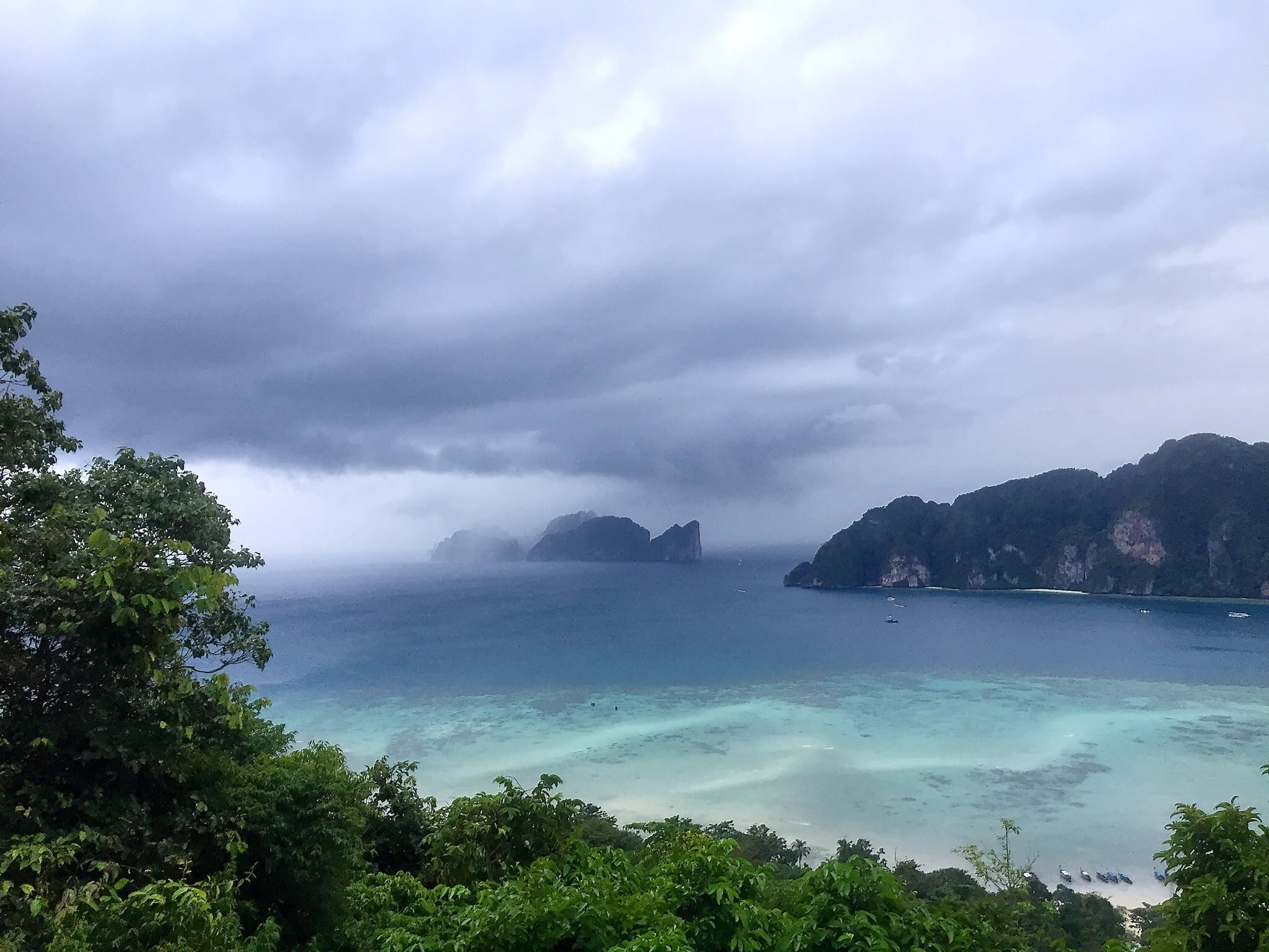tranquil scene, tranquility, day, nature, idyllic, ocean view, plant, beauty in nature, thailand, carribean, land, cloud - sky, sea, ocean, tree, tropical, HD Wallpaper