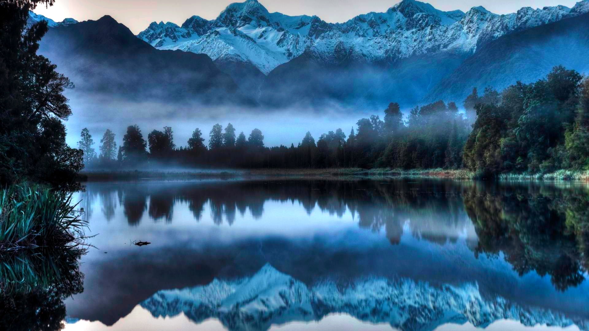 sky, solid, water, scenery, beauty in nature, snow, cold, fog, day, flowing, liquid, environment, frozen, clean, idyllic, clear, ice, frost, mountains, HD Wallpaper