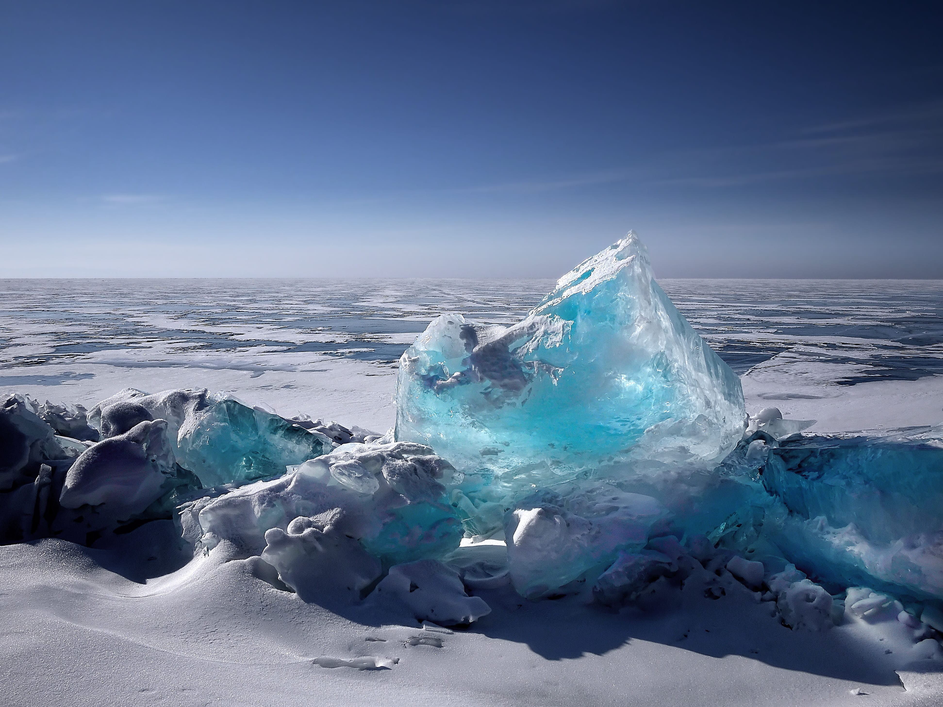 adventure, icy, iceberg - ice formation, cold temperature, beauty in nature, winter, water, frost, snow, environment, lagoon, 4K, frozen lake, floating, HD Wallpaper