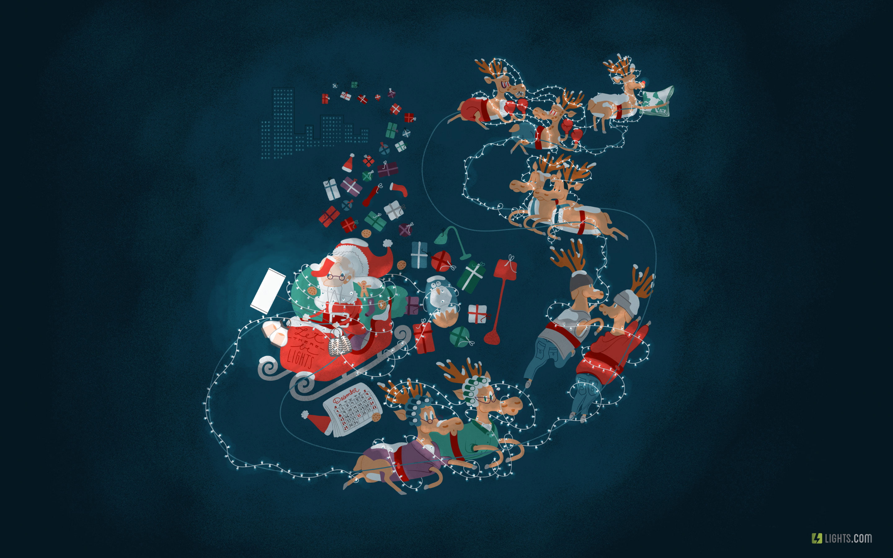 2K, xmas, coaster, roller, HD Wallpaper