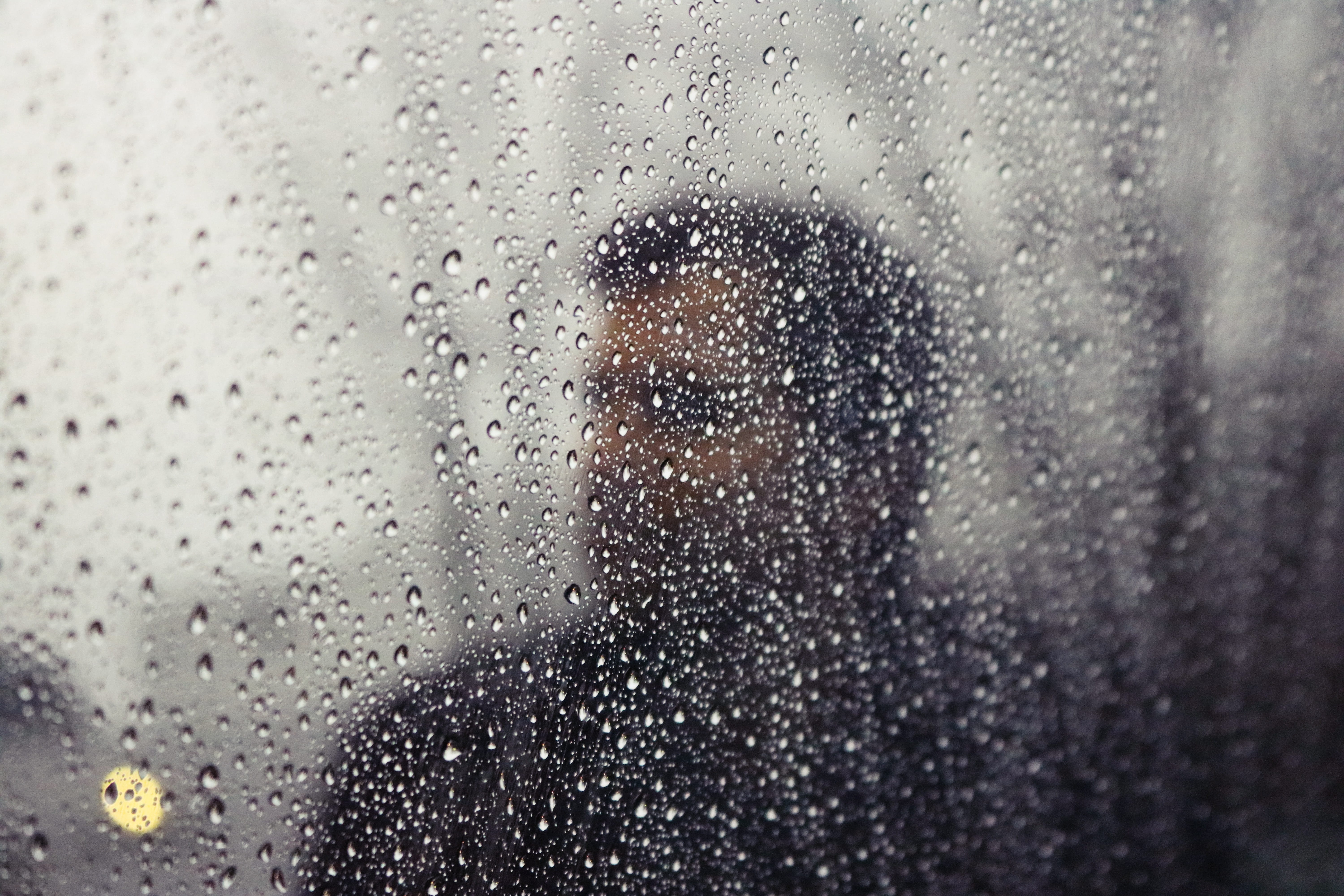 handsome, season, headshot, glass, wet, glass - material, clean, day, male, drop, Rainy, one person, droplets, portrait, built structure, panel, Day, model, HD Wallpaper