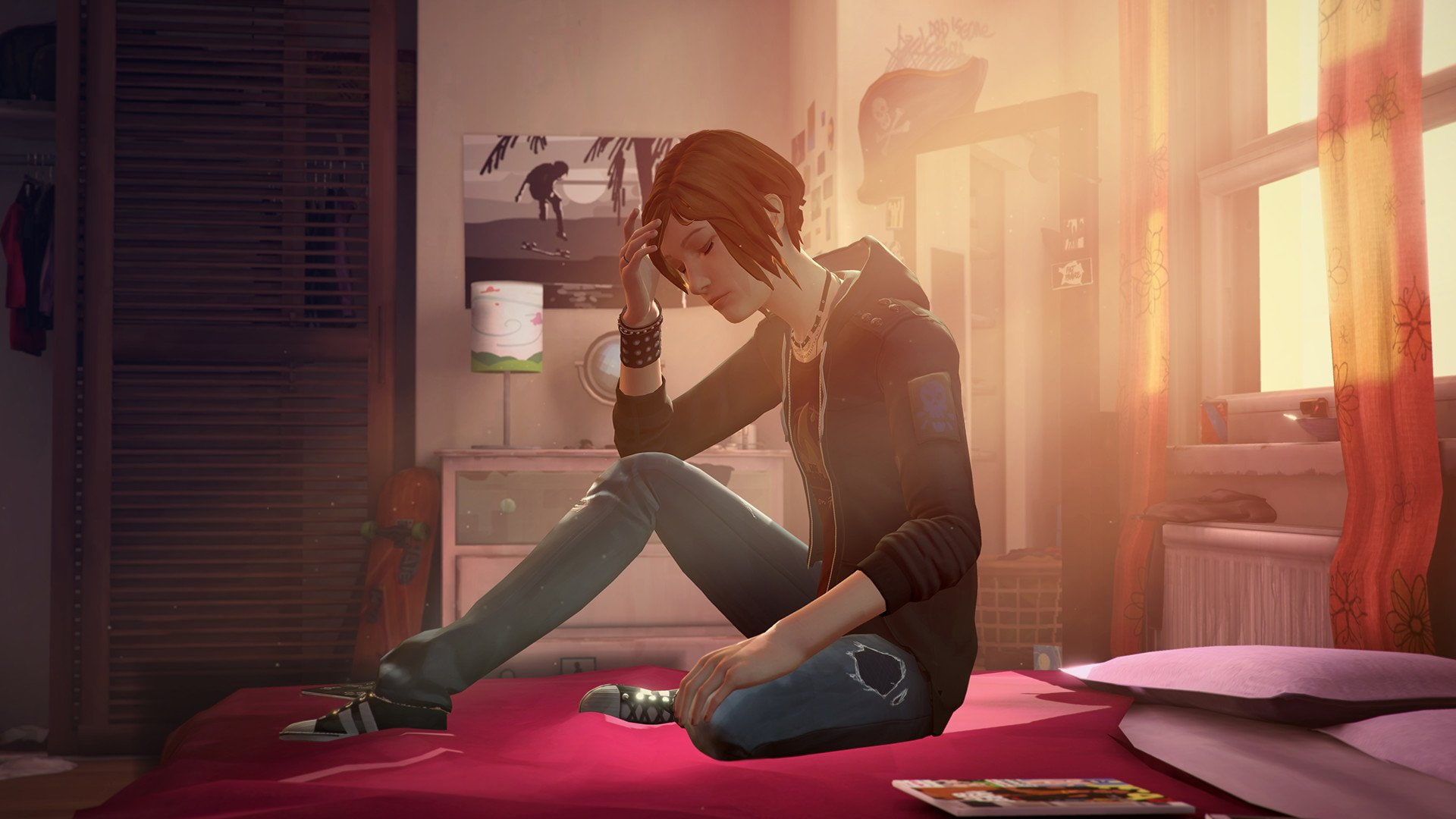 one person, Chloe Price, adult, hairstyle, young adult, beautiful woman, full length, females, Life Is Strange, indoors, Life is Strange: Before The Storm, HD Wallpaper