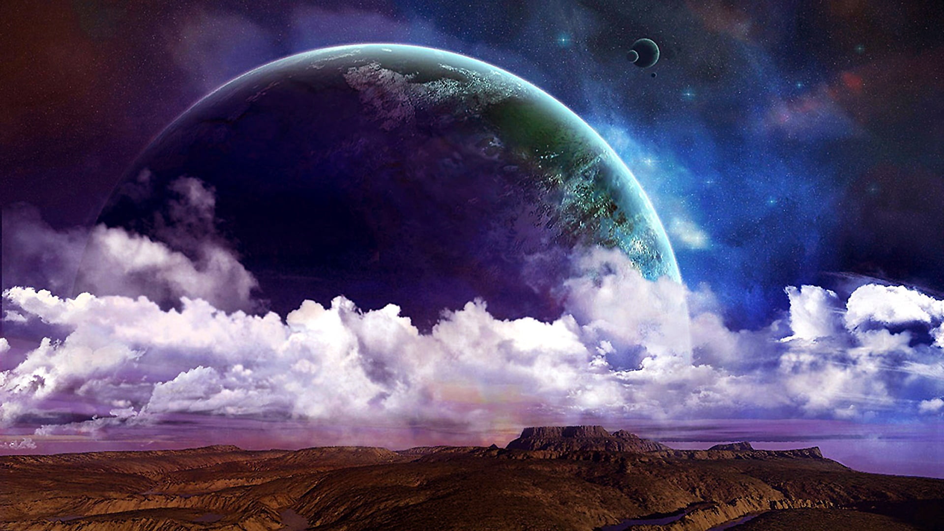 alien planet, environment, surface, cloud, universe, beauty in nature, physical geography, landscape, sky, land, no people, planet, outdoors, erupting, HD Wallpaper