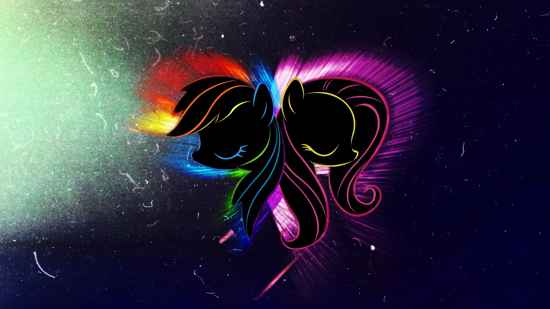 rainbow, hd, fluttershy, my, pony, 1080P, cartoon/comic, little, dash, HD Wallpaper