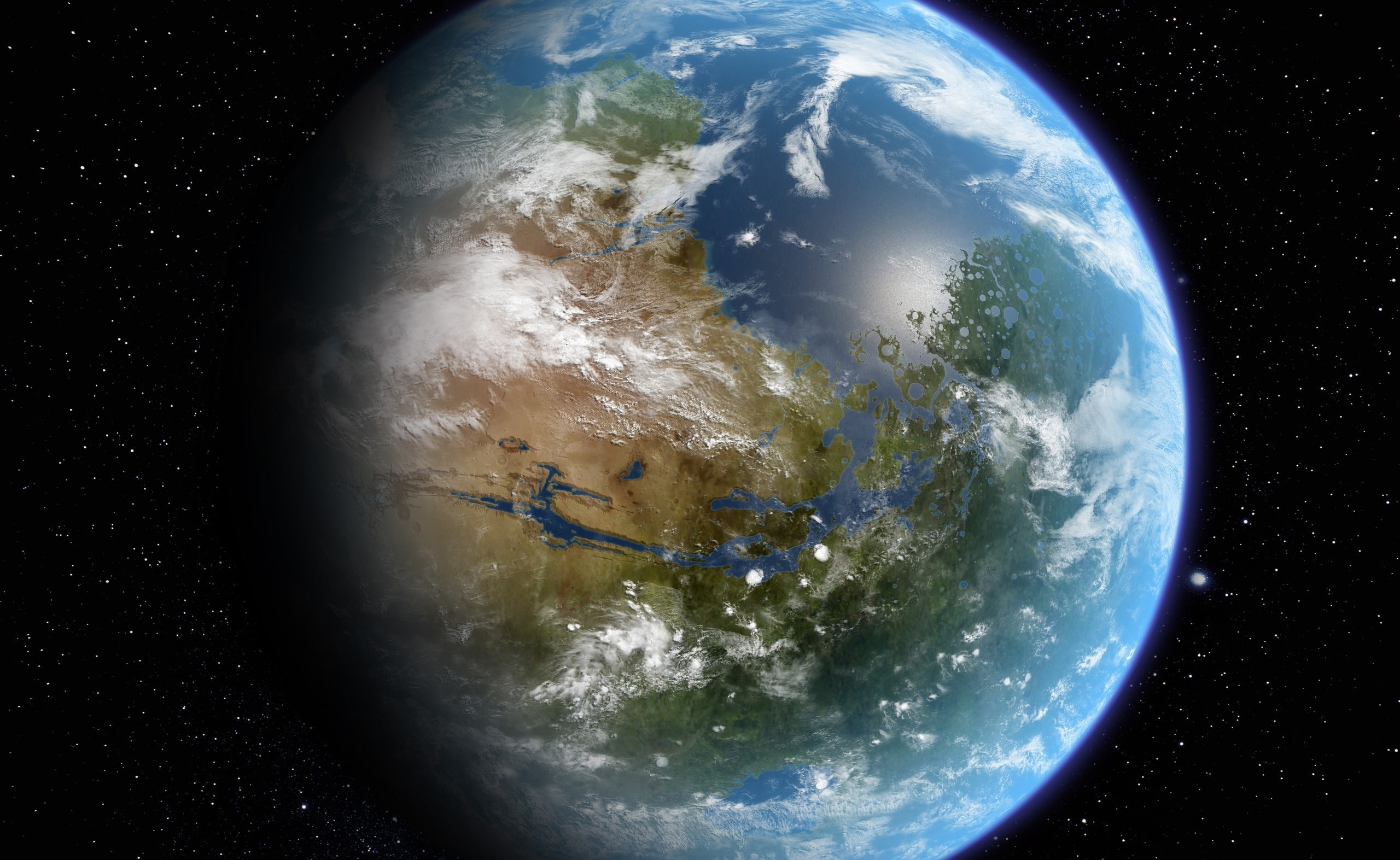 star - space, Planet, Earth, planet - space, digital composite, no people, sphere, technology, topography, science, globe - man made object, satellite view, HD Wallpaper