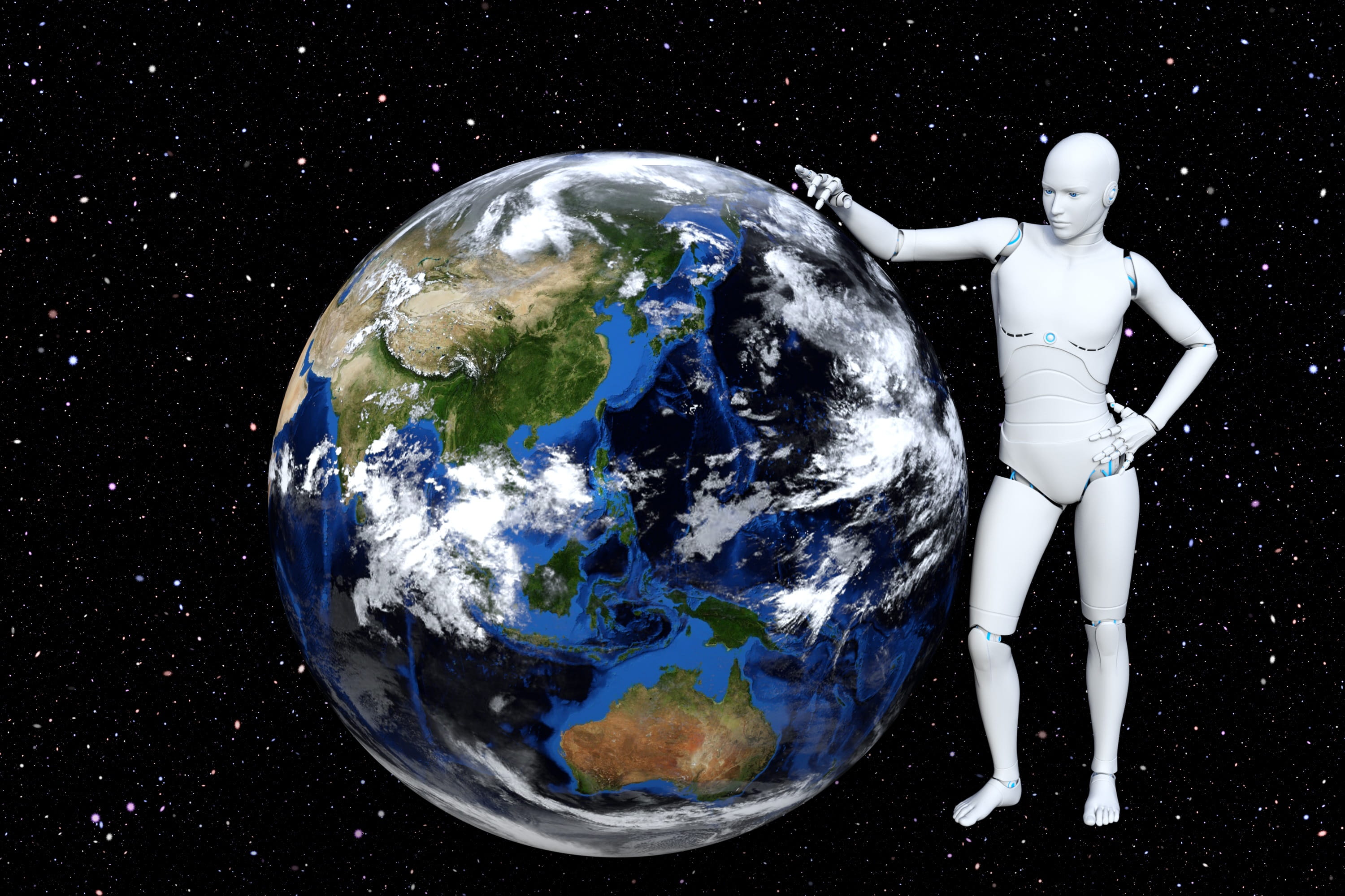 environment, science, globe - man made object, black background, earth, astronomy, planet - space, 2K, male likeness, human representation, sphere, technology, HD Wallpaper