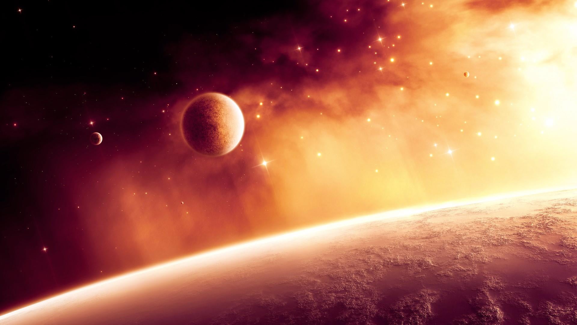 astronomy, cosmos, port, solar system, scenics - nature, moon, night, 1080P, dark, moon surface, no people, glowing, star - space, planet, space, orbiting, HD Wallpaper