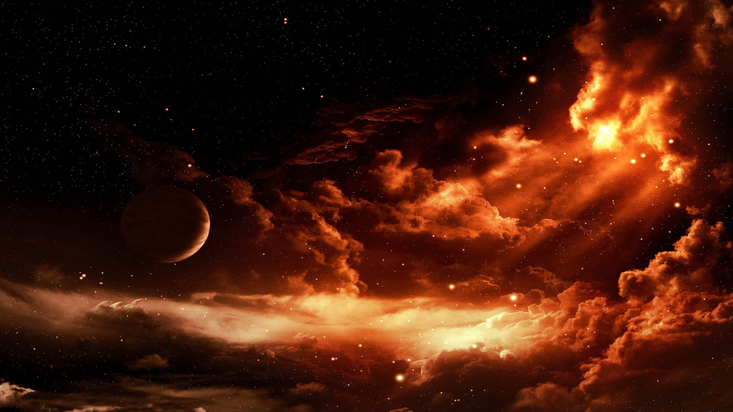 galaxy, stars, 2K, univers, space, star, planets, planet, HD Wallpaper