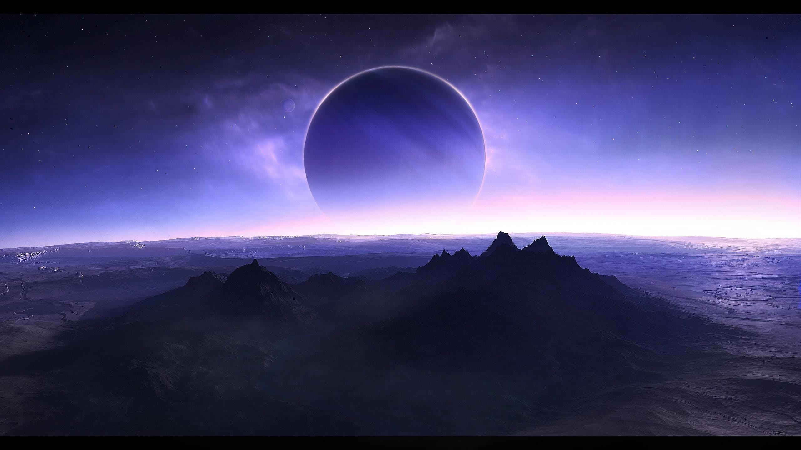2K, space, stars, planet, star, univers, planets, galaxy, HD Wallpaper