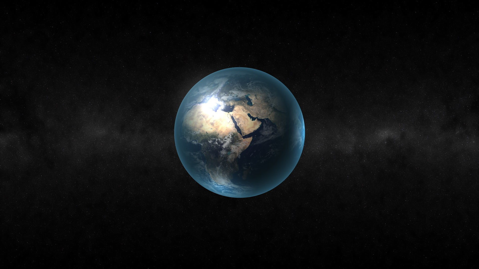 space and astronomy, planet - space, astronomy, digital art, moon, beauty in nature, no people, dark background, Earth, sky, 1080P, eclipse, planetary moon, HD Wallpaper