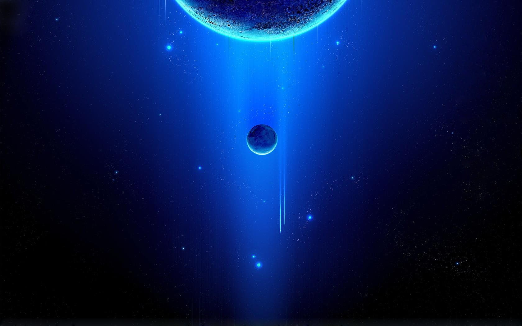scenics - nature, mystery, planet, night, astronomy, planet - space, star field, no people, digital art, science, galaxy, space and astronomy, blue, dark, HD Wallpaper