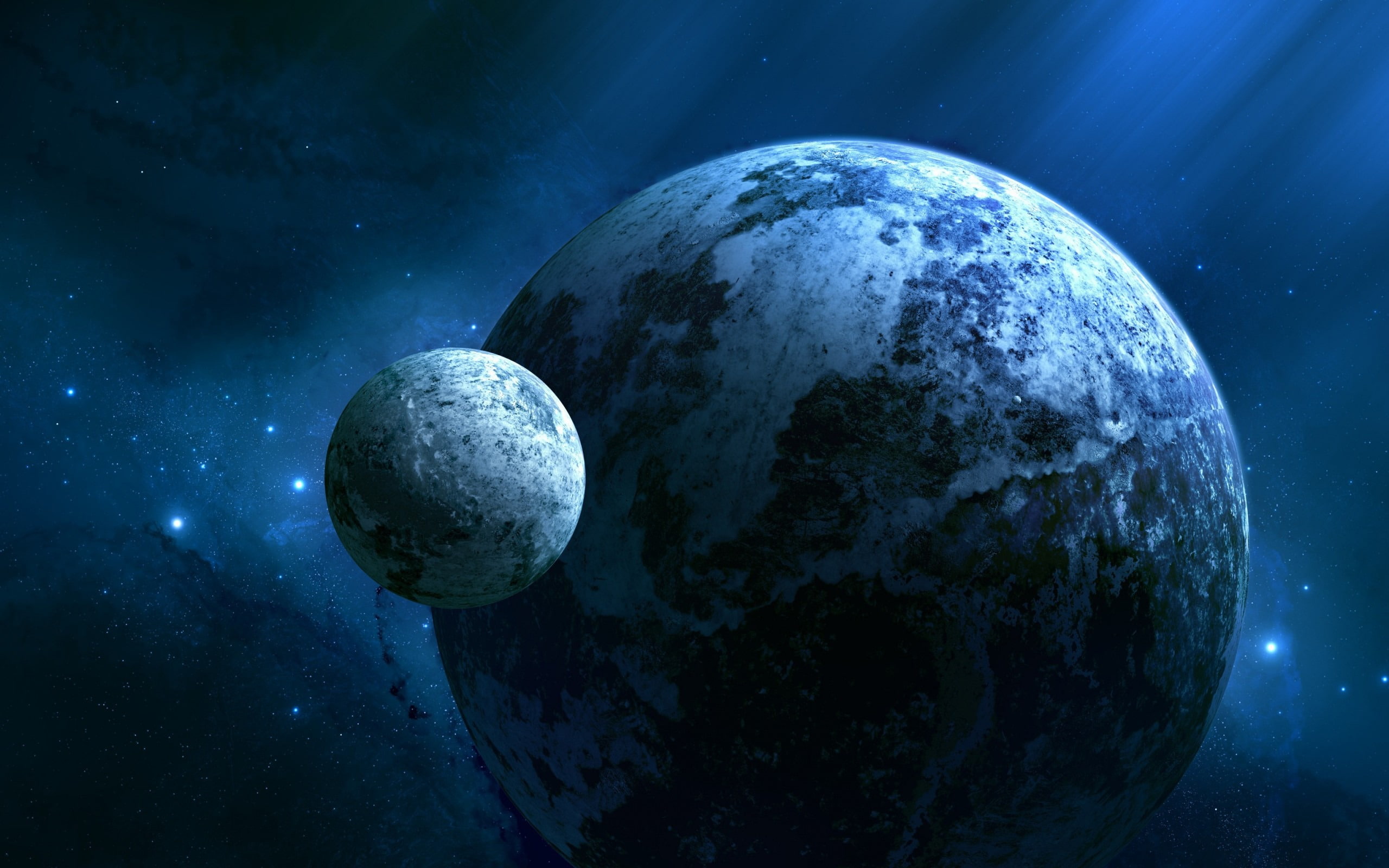 nature, night, no people, space exploration, science, hd, illustration, star field, astronomy, planet - space, shape, planet earth, satellite view, b, 2K, HD Wallpaper