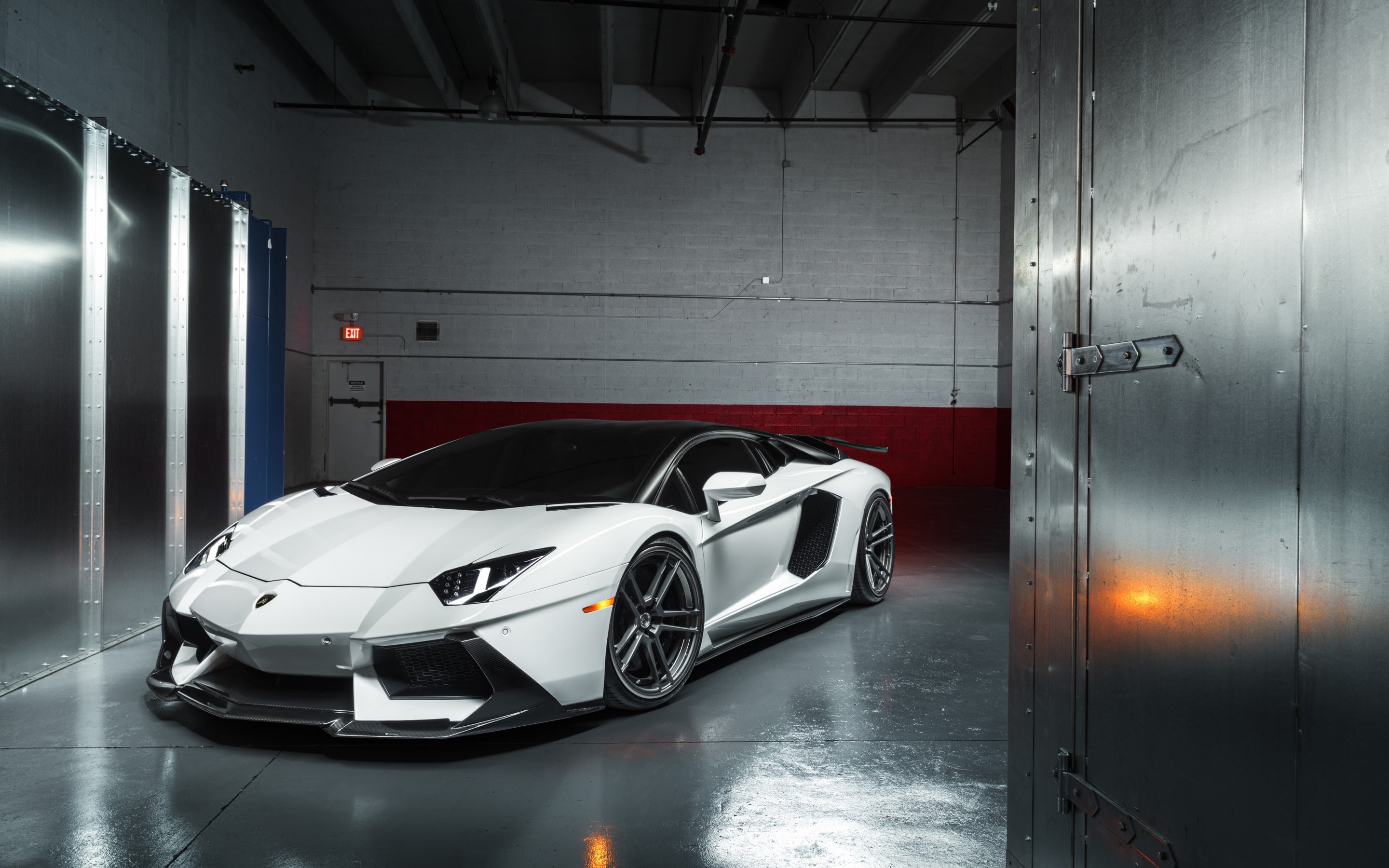 Supercar, Lamborghini, PML 2, ADV.1, White, Wheels, Aventador, 2K, LP700-4, adv, lp, HD Wallpaper