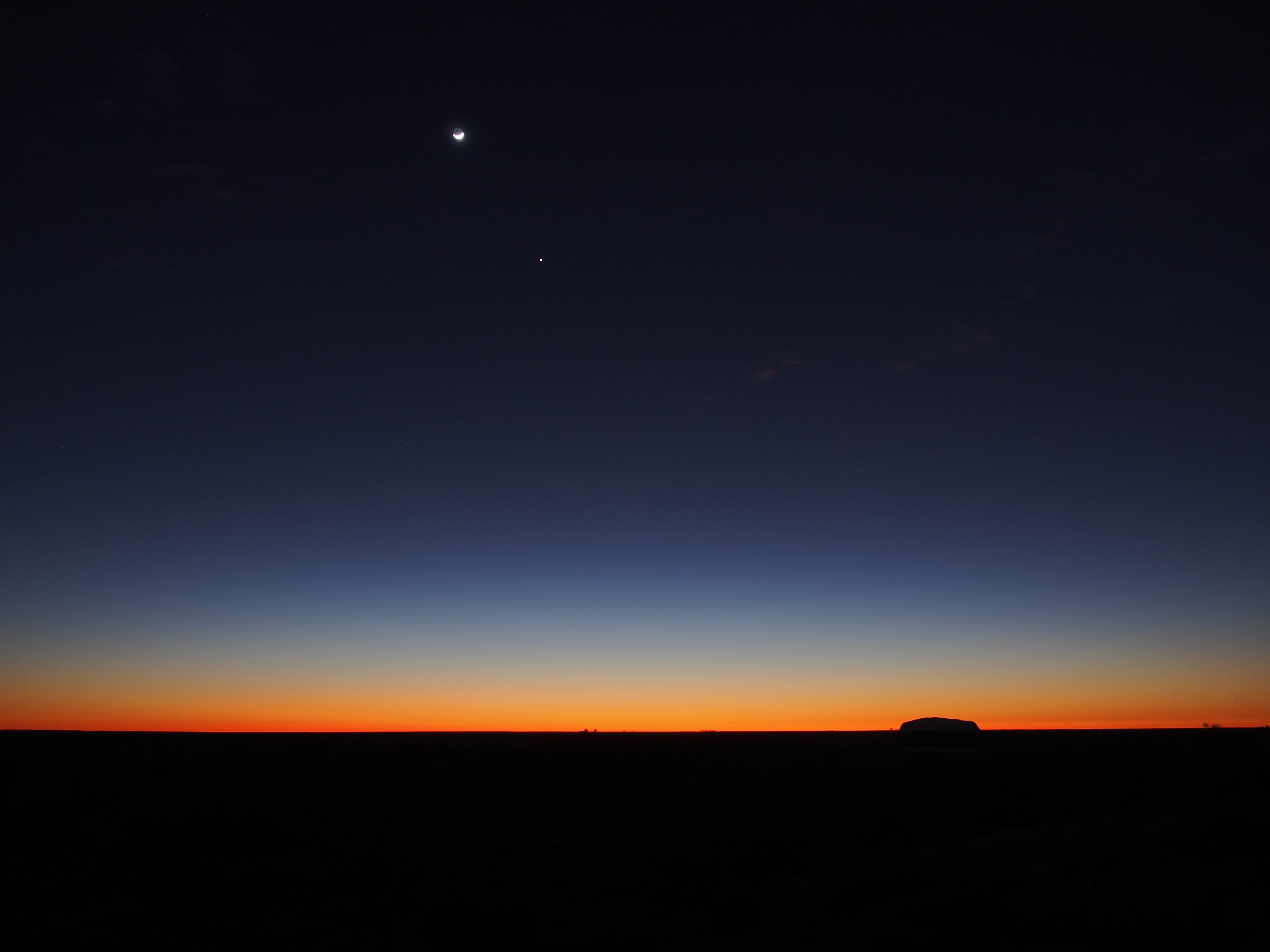 afterglow, no people, scenics - nature, sunrise, beauty in nature, space, urban skyline, astronomy, dawn, sunset, moon, tranquil scene, star - space, night, HD Wallpaper