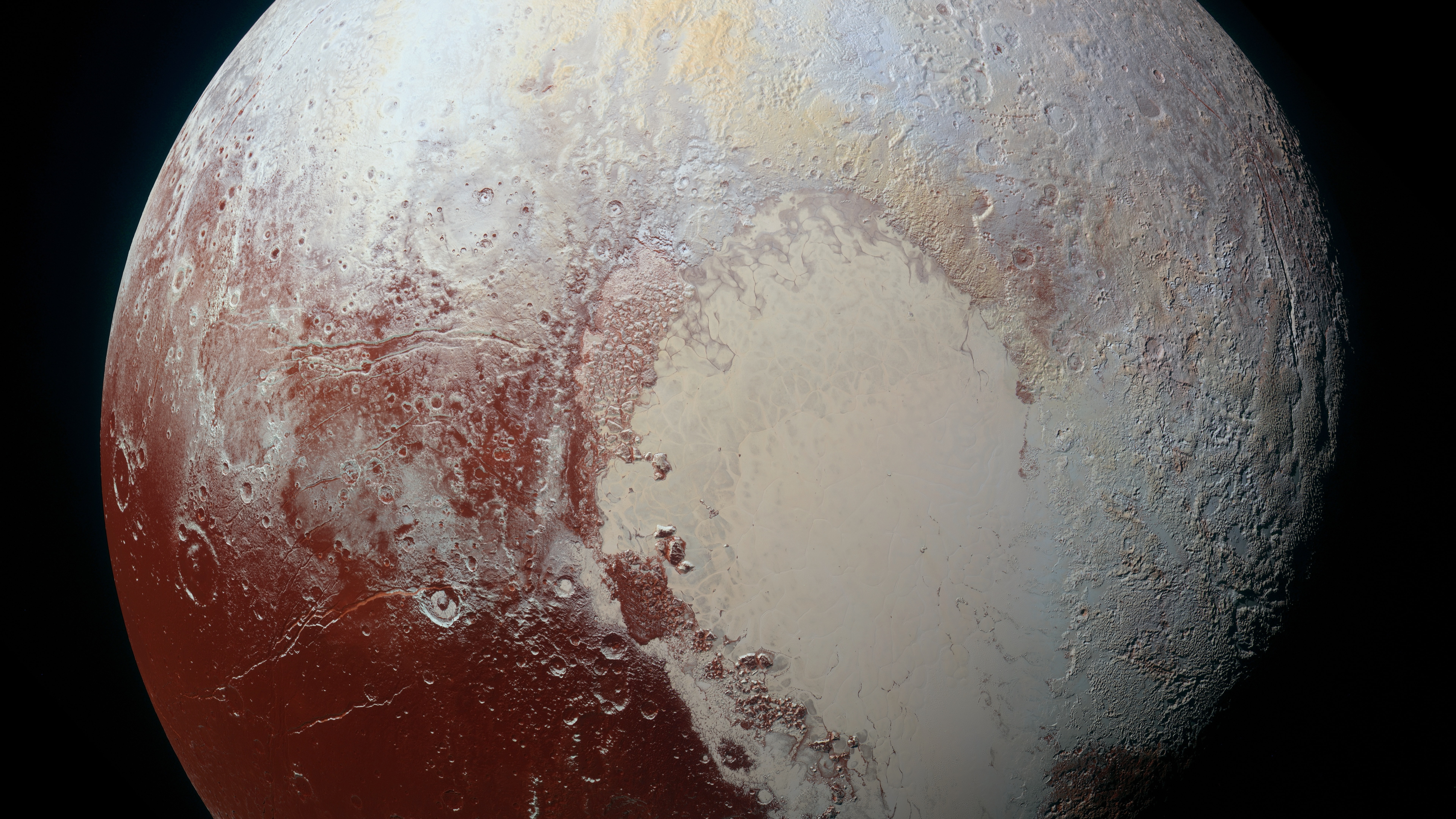 planet, pluto, 8k uhd, sphere, surface, 8K, solar system, nasa, science, space photography, space, astronomical object, dwarf planet, HD Wallpaper