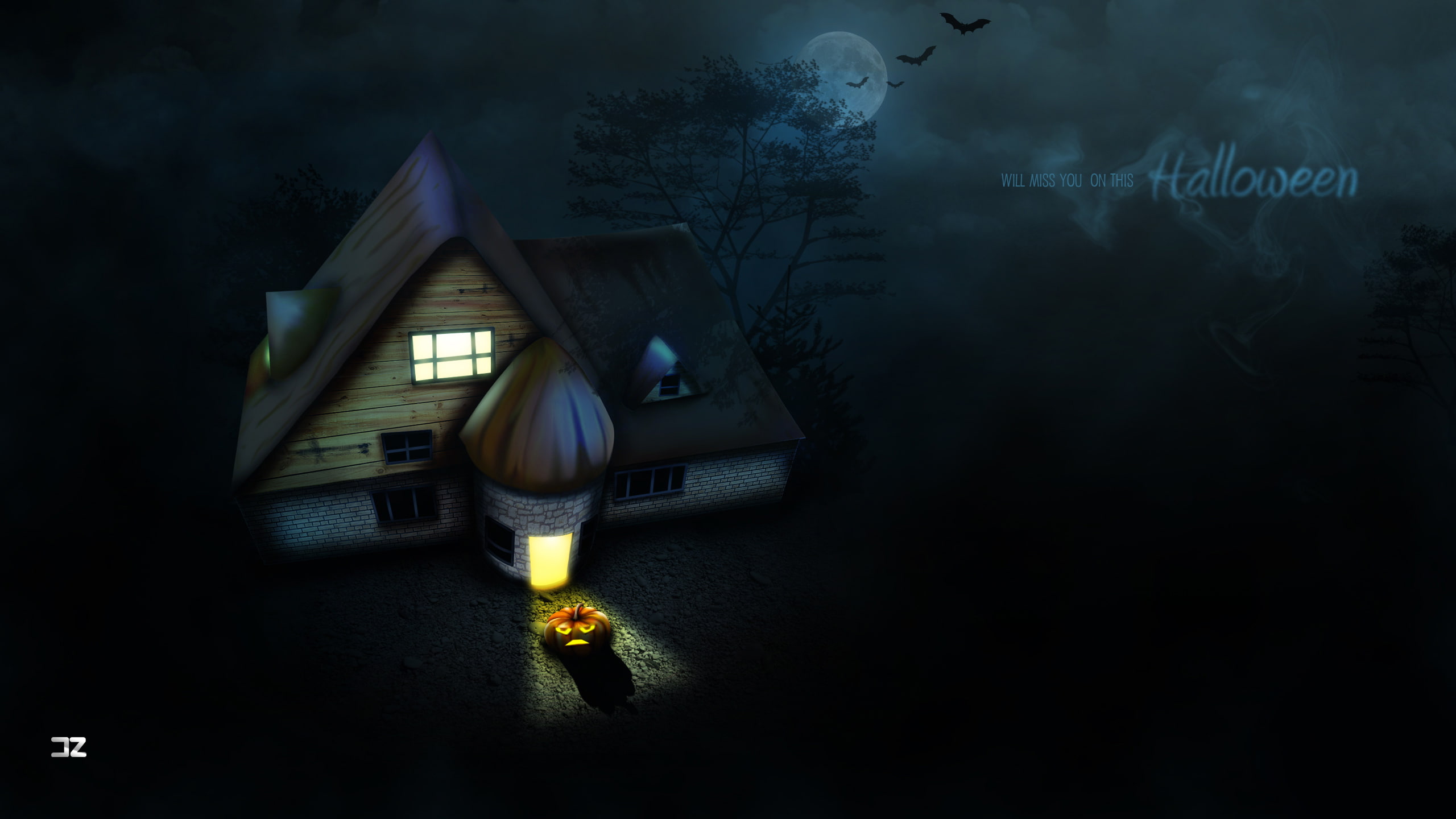 2K, Haunted house, HD Wallpaper