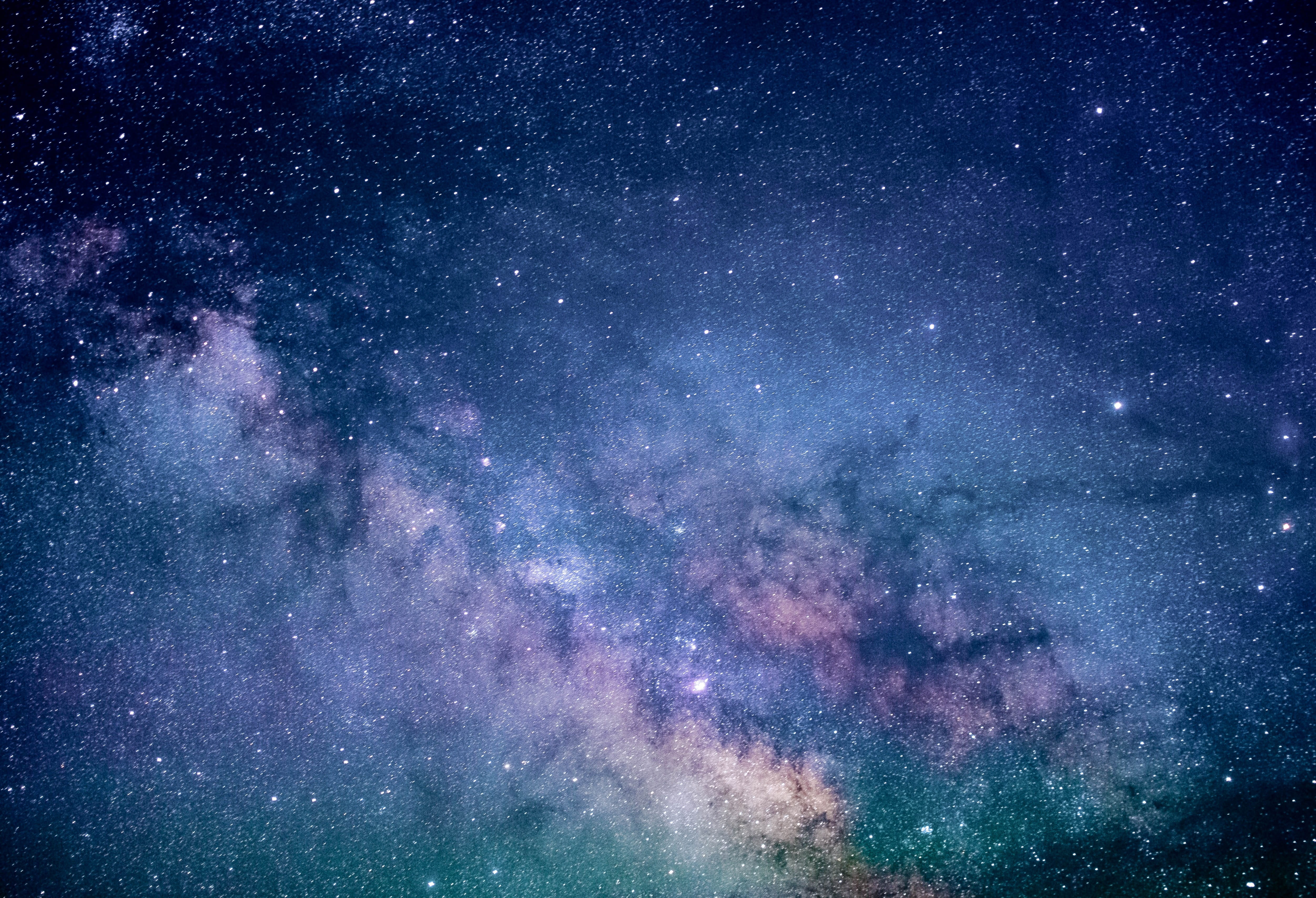 science, awe, astronomy, texture, backgrounds, bright, 4K, dust, light, scenics - nature, infinity, space, exploration, tranquility, purple, HD Wallpaper