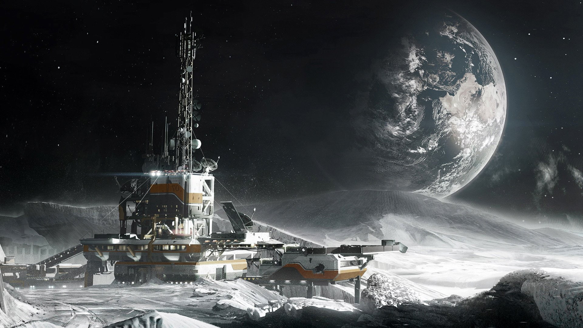 sci, star - space, poster, no people, environment, nature, moon, fi, sky, warrior, rpg, action, cold temperature, space, Fighting, industry, outdoors, Fps, HD Wallpaper