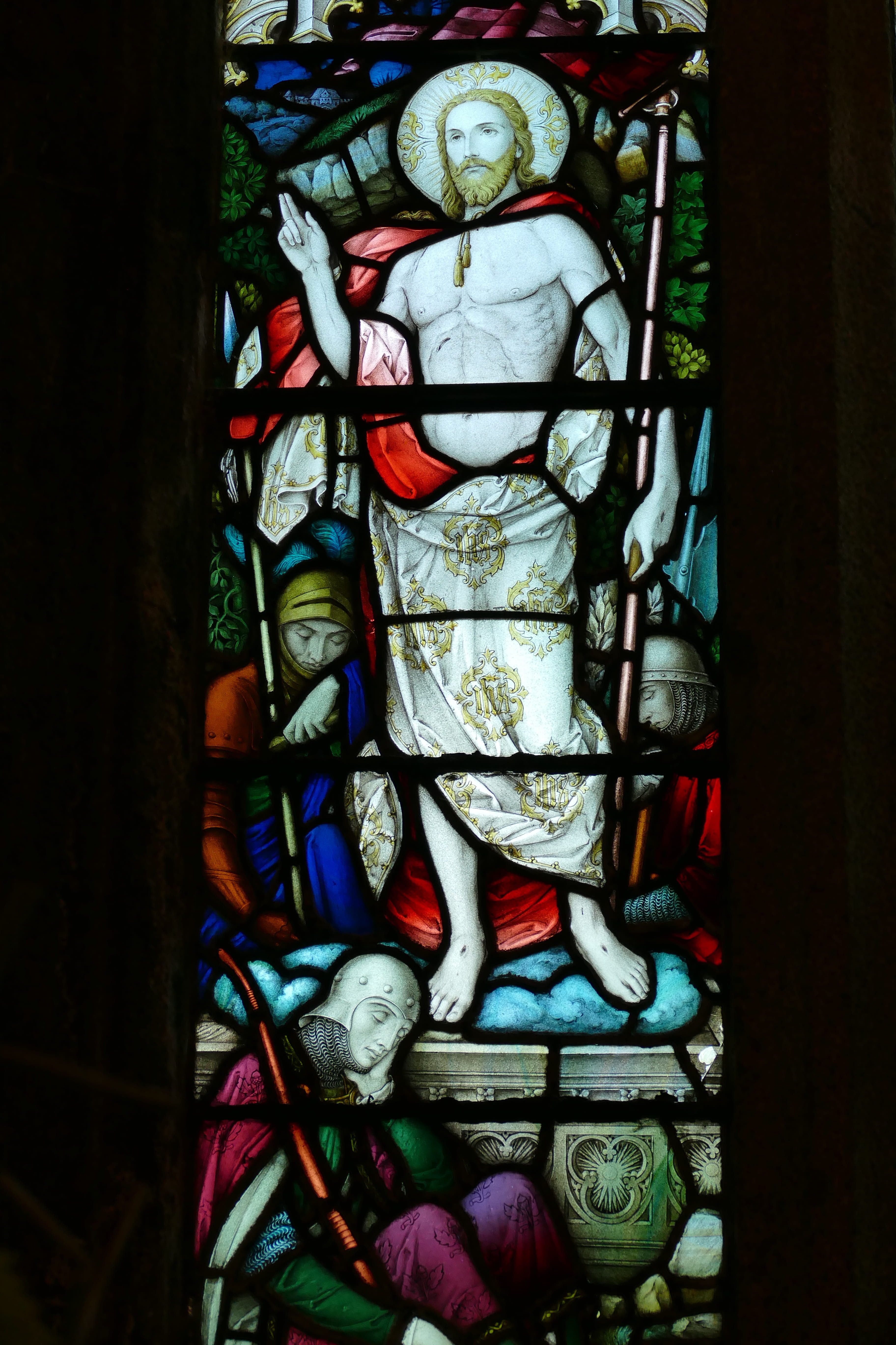glass - material, art and craft, live, large group of objects, choice, stained glass, female likeness, window, resurrection, human representation, representation, Phone HD Wallpaper