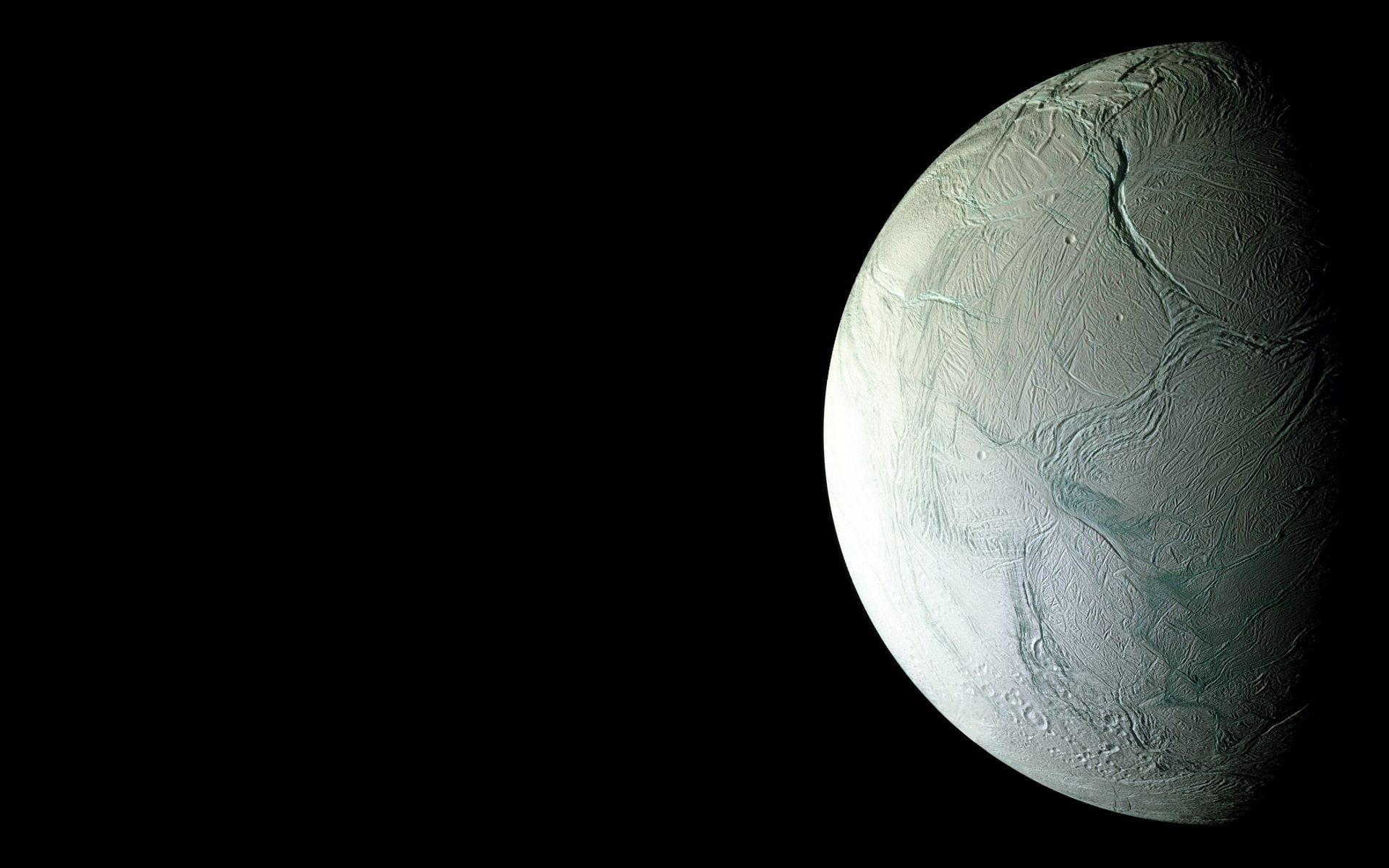 1080P, outer, enceladus, moon, space, HD Wallpaper