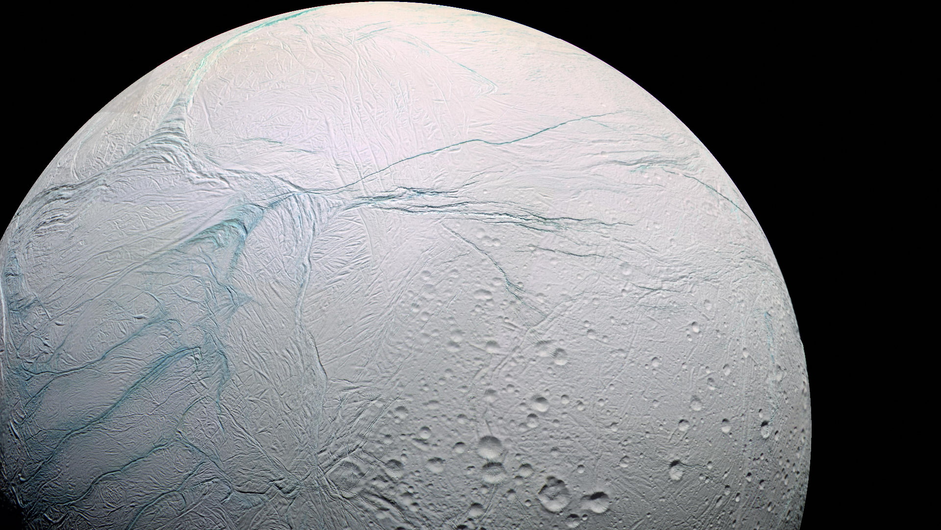 Enceladus, Solar System, Moon, Sci Fi, 1080P, Space, HD Wallpaper