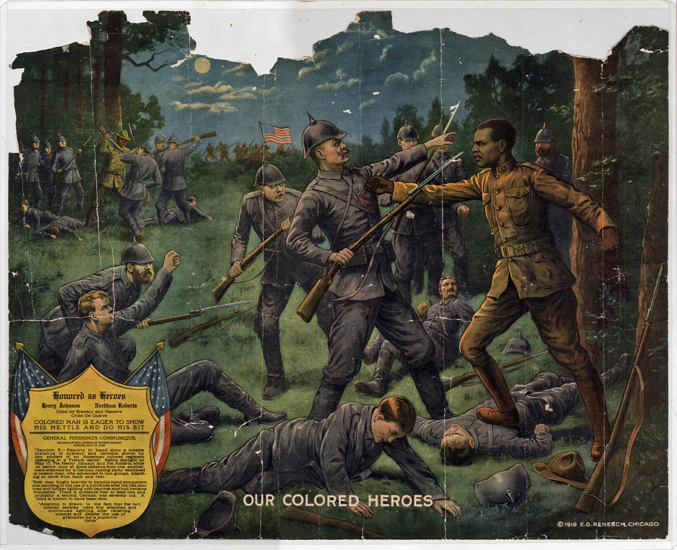 720P, World War I, Henry Johnson, Harlem Hell Fighters, Medal of Honor, HD Wallpaper