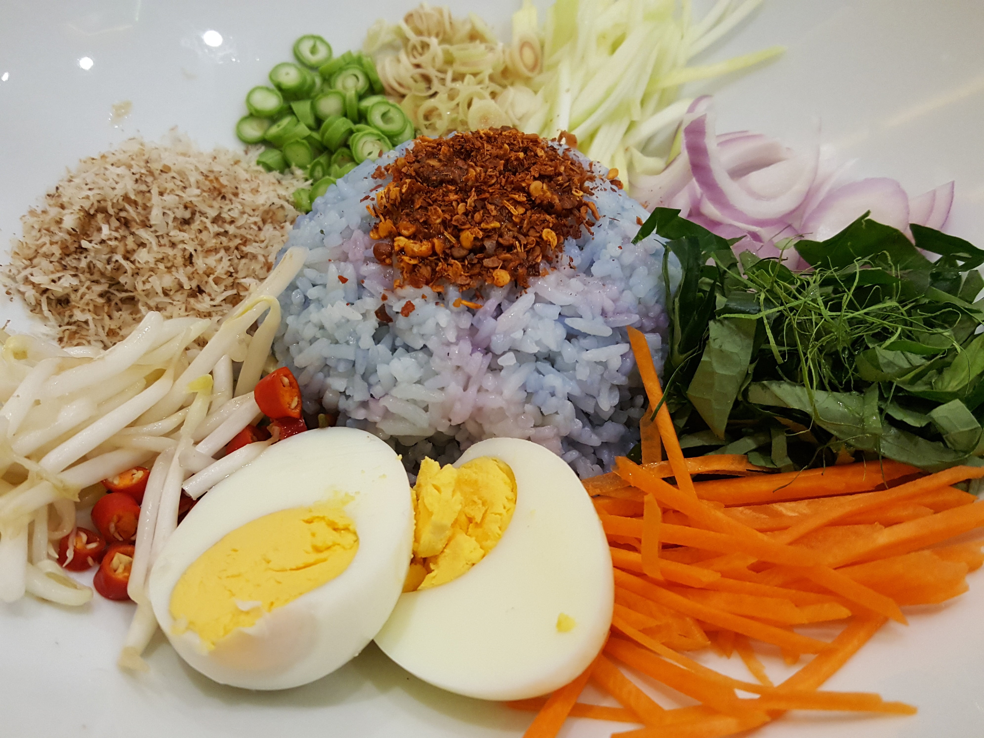 rice, sliced, no people, cooking, close-up, lunch, food and drink, thai southern food, asia, plate, cultures, egg, variation, still life, carrot, meal, HD Wallpaper