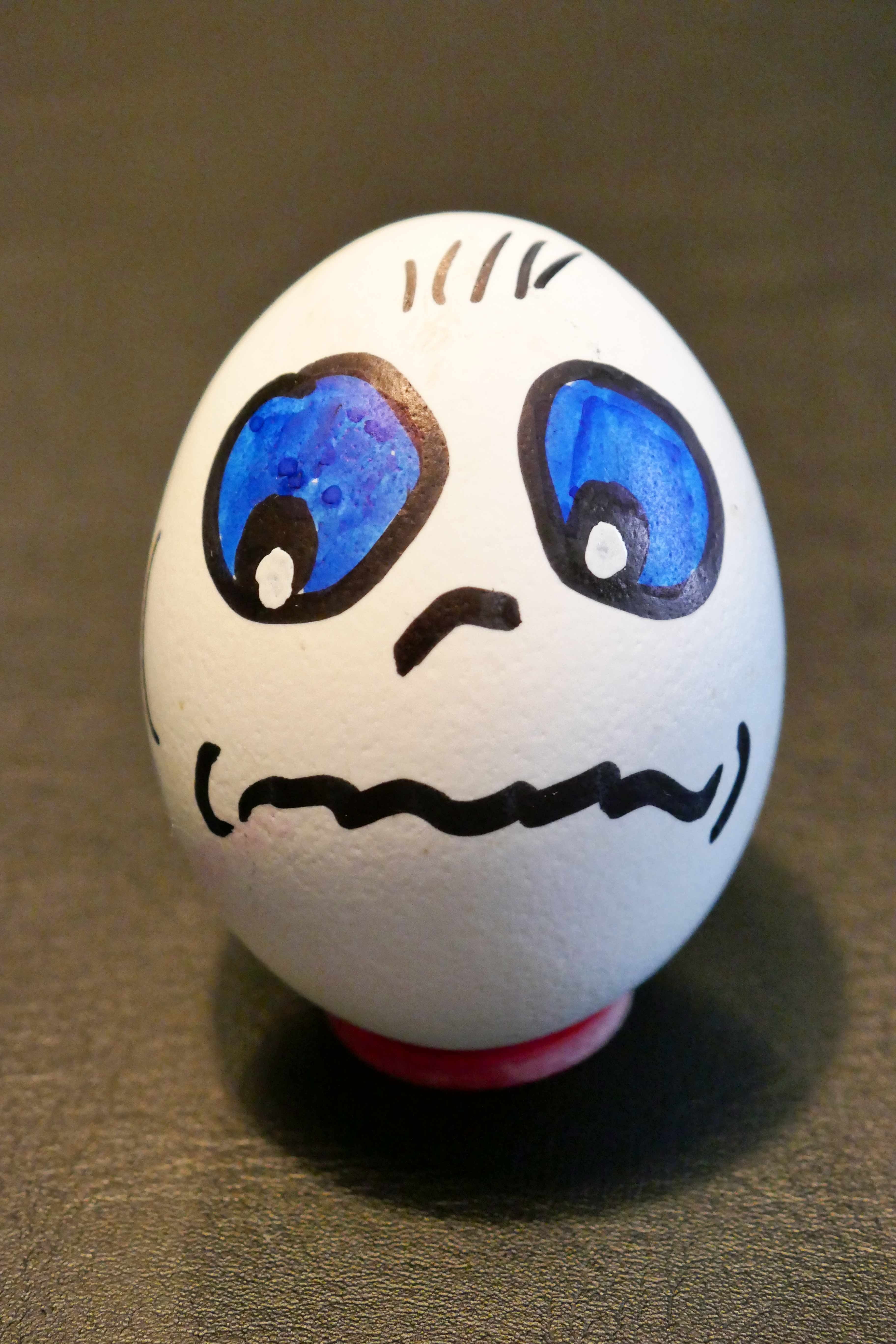 single object, hoax, painted, anthropomorphic face, creativity, art and craft, table, disguise, male likeness, representation, breakfast egg, egg, craft, Phone HD Wallpaper