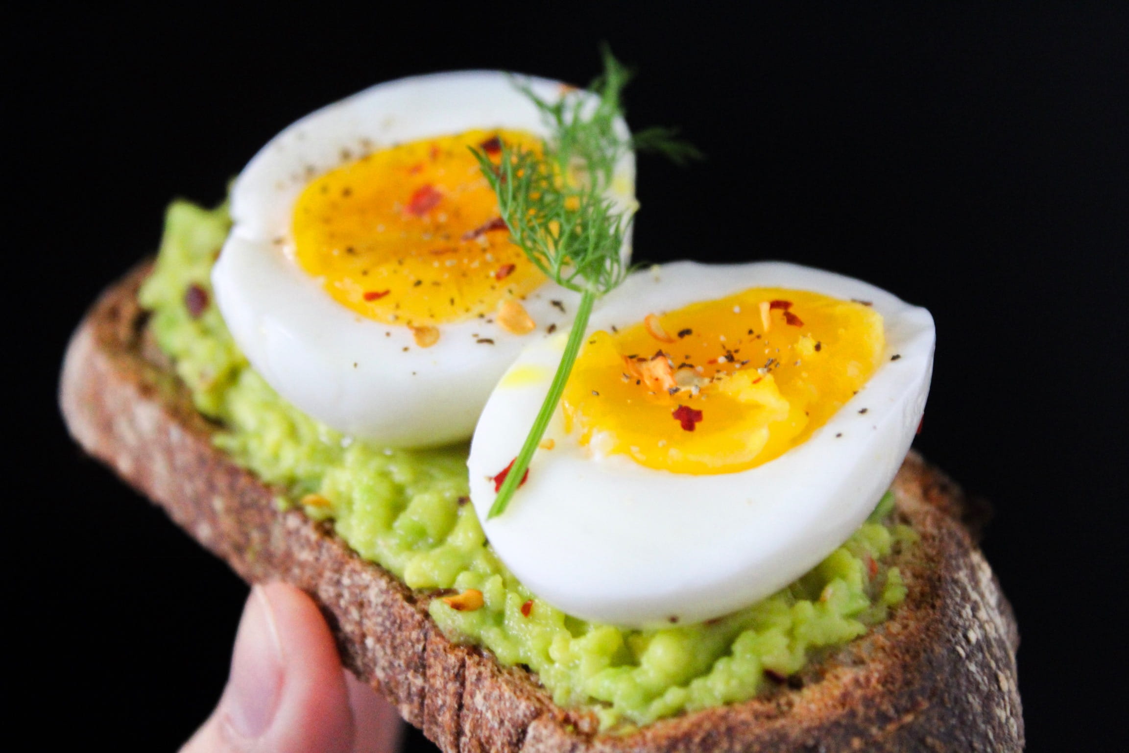 wellbeing, egg yolk, human hand, fried, freshness, food presentation, hand, top, eating healthy, boiled eggs, fruit, food and drink, holding, salad, healthy food, HD Wallpaper