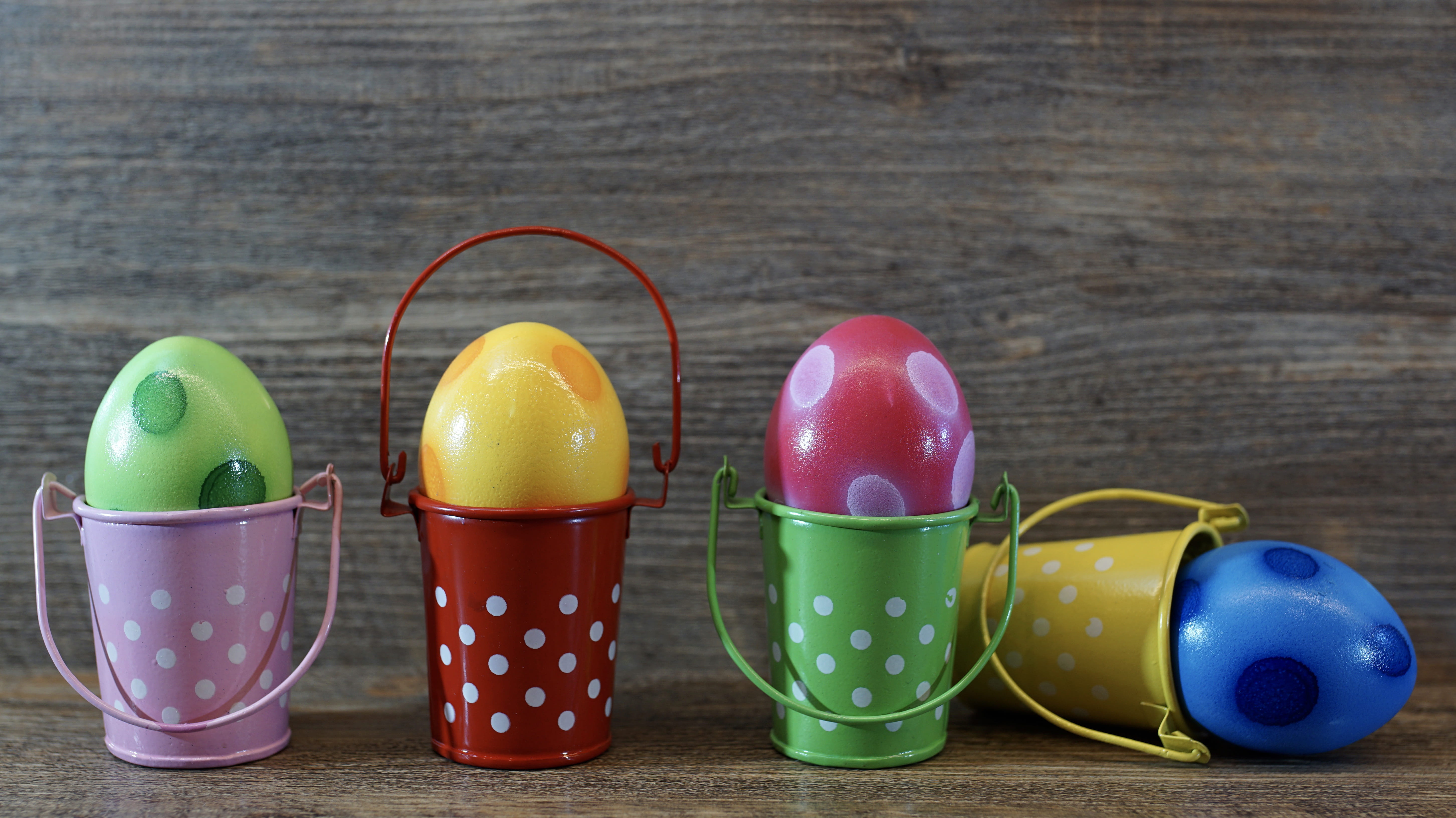 multi colored, food and drink, holiday, boiled eggs, food, colorful eggs, easter, colored, colorful, spring, watercolor paints, color, cup, easter decoration, HD Wallpaper