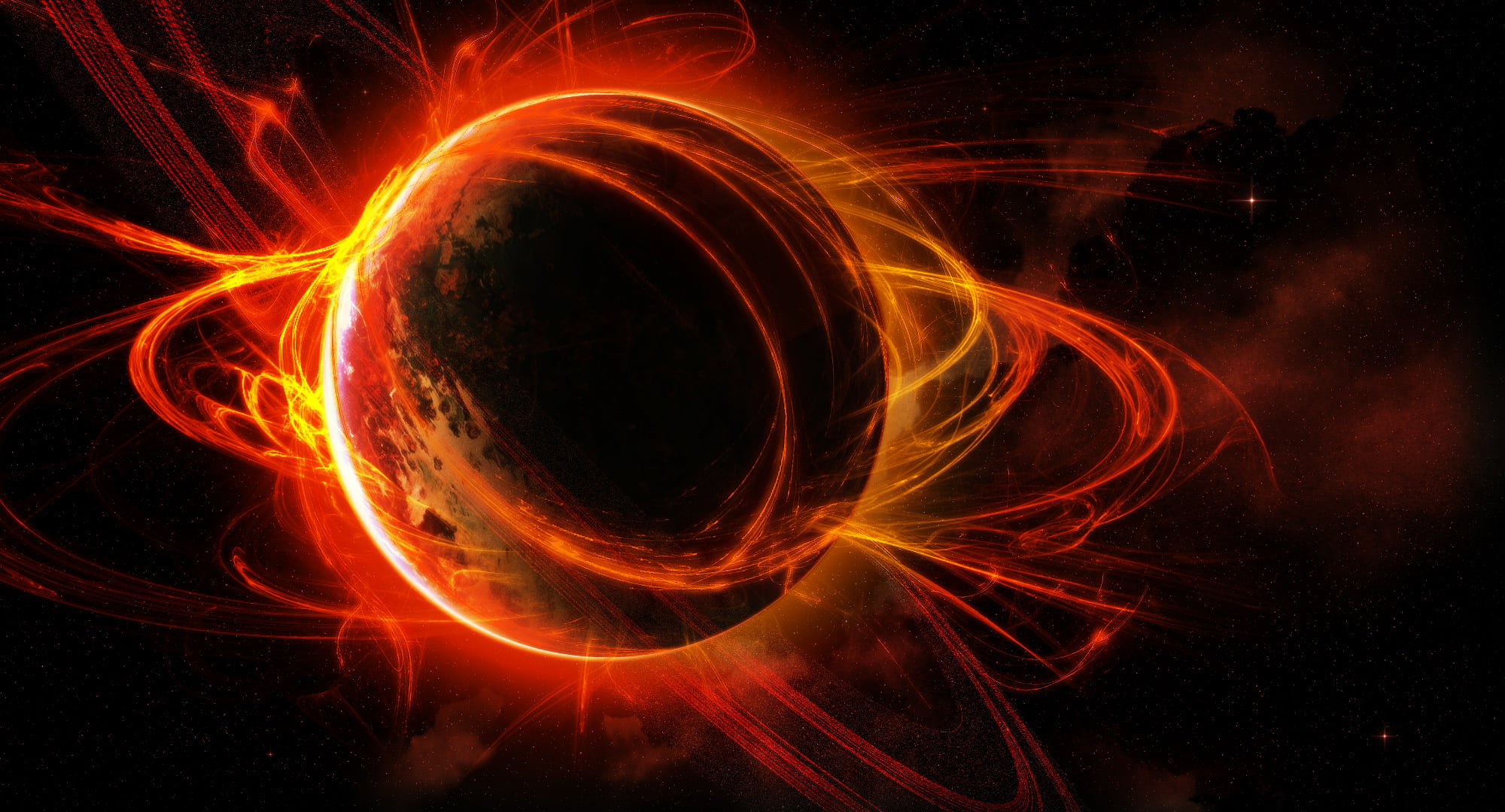 motion, nature, fire - natural phenomenon, fire, digital, the universe, orange color, blurred motion, long exposure, lights, communication, no people, wire wool, HD Wallpaper