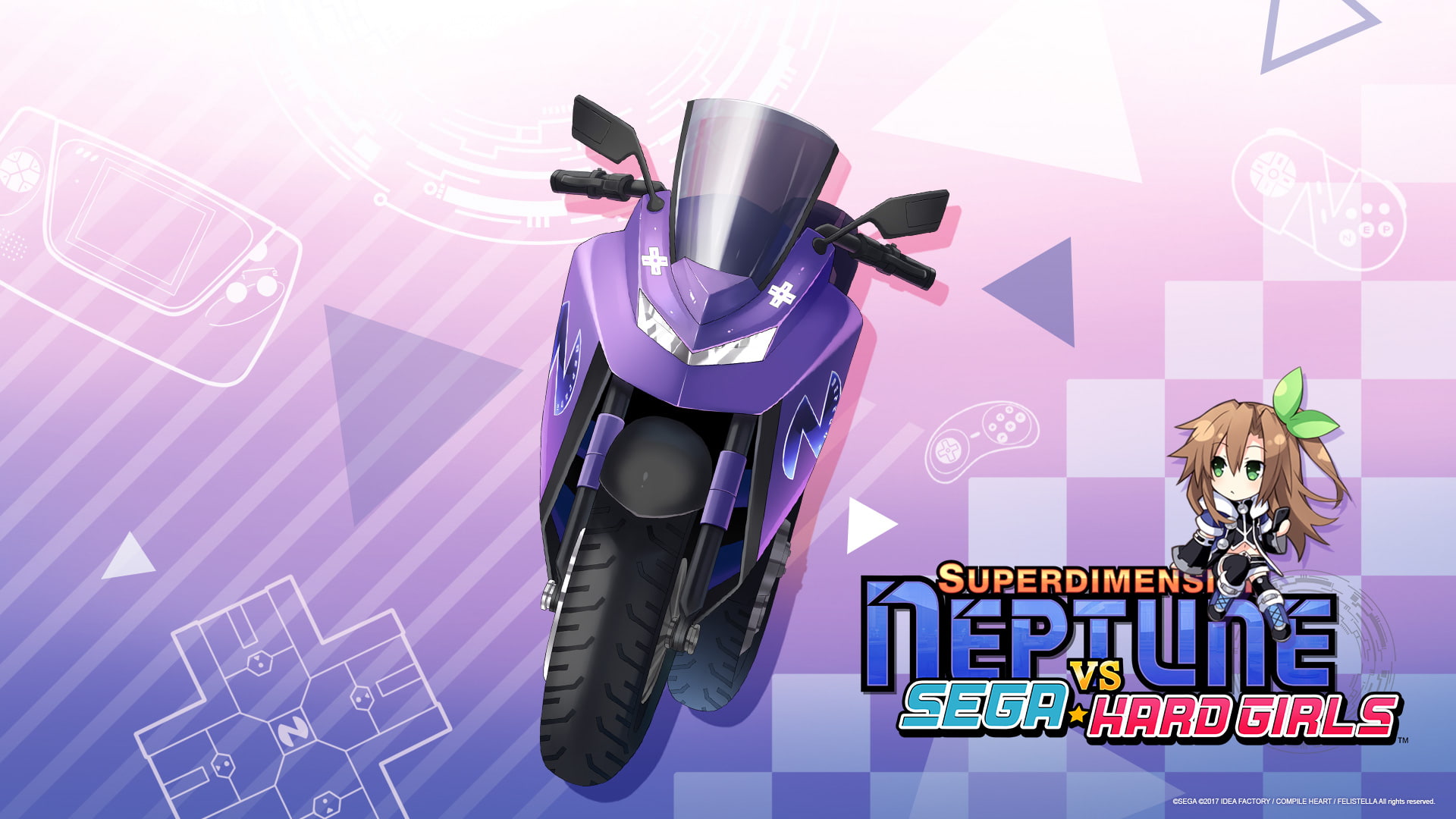 mid adult, front view, western script, message, anime girls, wireless technology, IF (Hyperdimension Neptunia), Hyperdimension Neptunia, technology, futuristic, HD Wallpaper