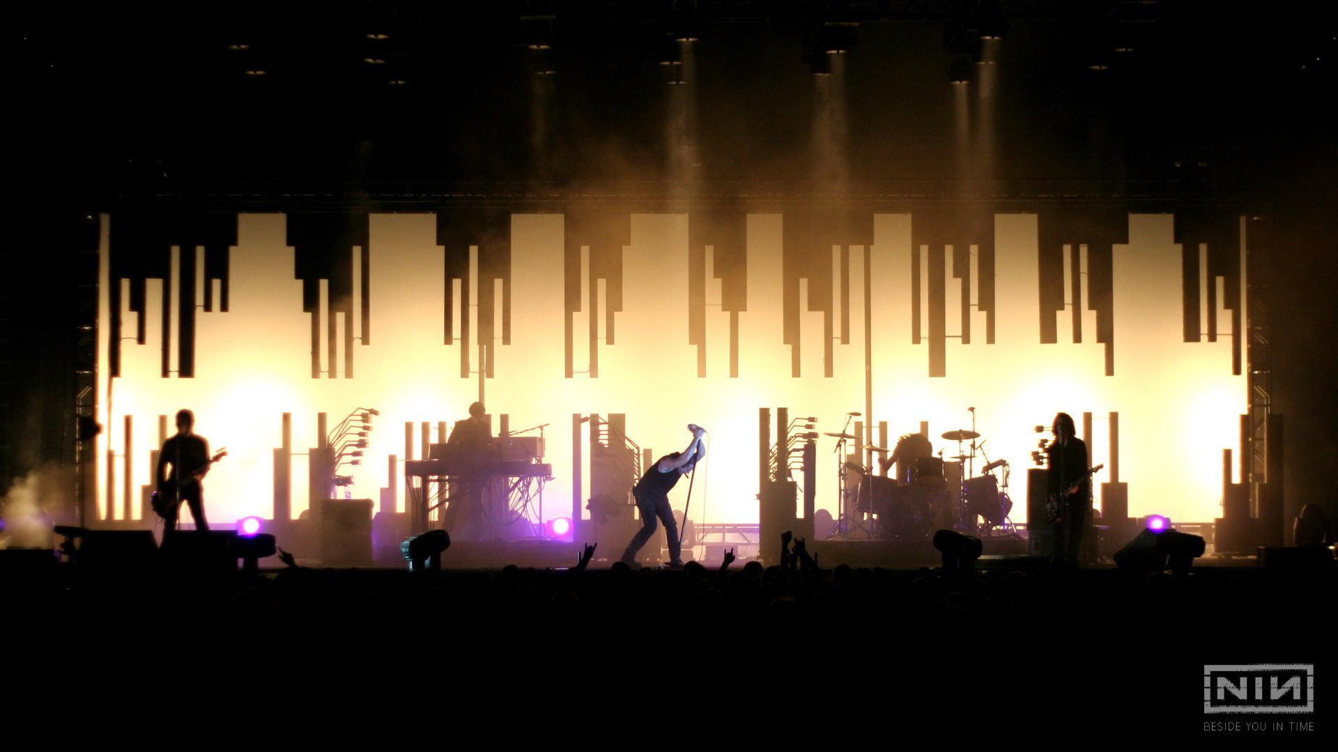1920x1080, concert, people, 1080P, singing, nine inch nails, inch, nine, music, photo, nails, HD Wallpaper