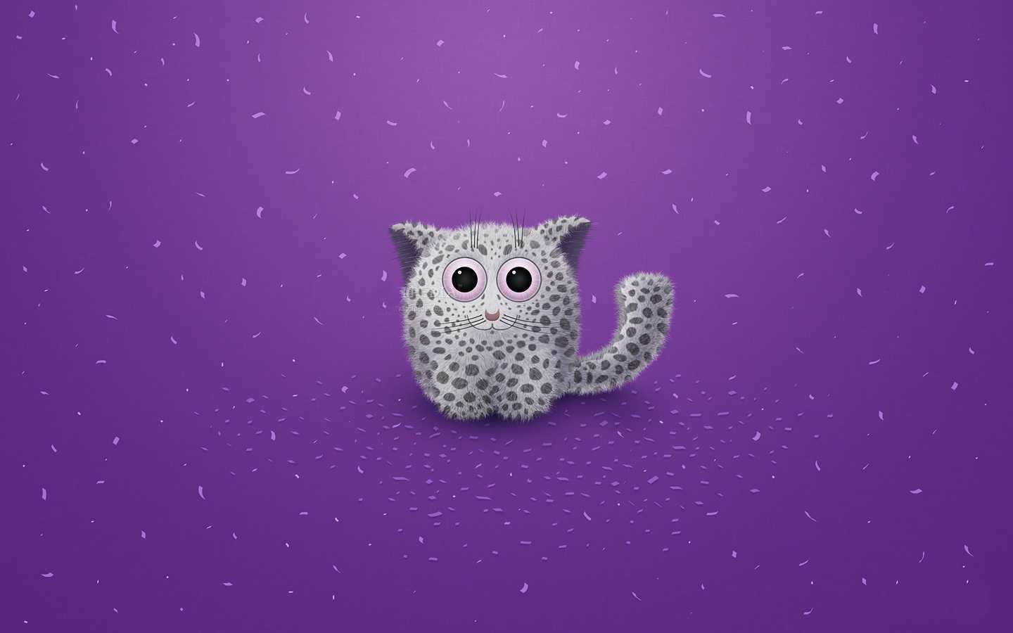 vladstudio, 720P, snow, leopard, artistic, HD Wallpaper