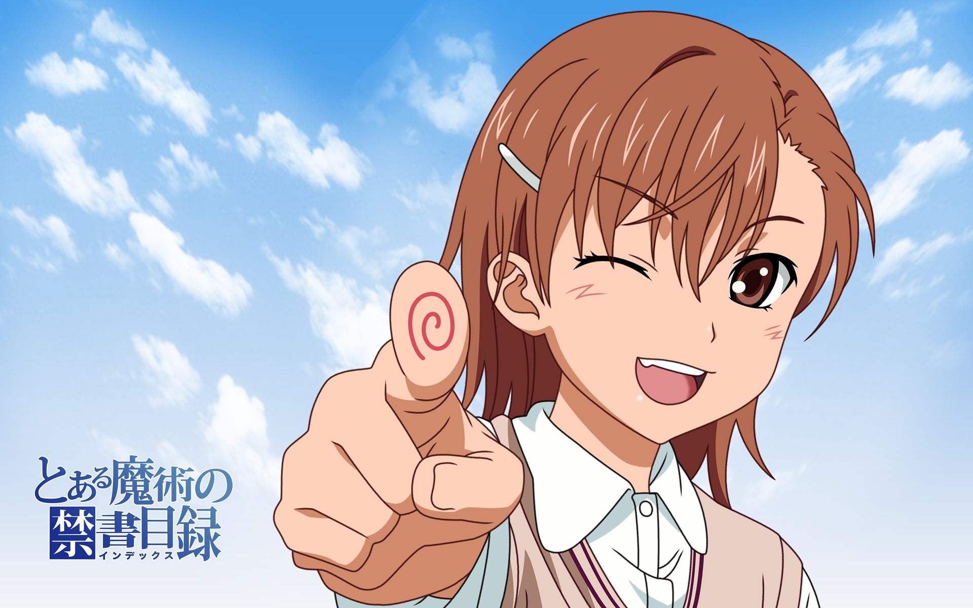 positive emotion, To Aru Kagaku no Railgun, smiling, day, Misaka Mikoto, 1080P, representation, real people, western script, mikoto, sunlight, front view, HD Wallpaper