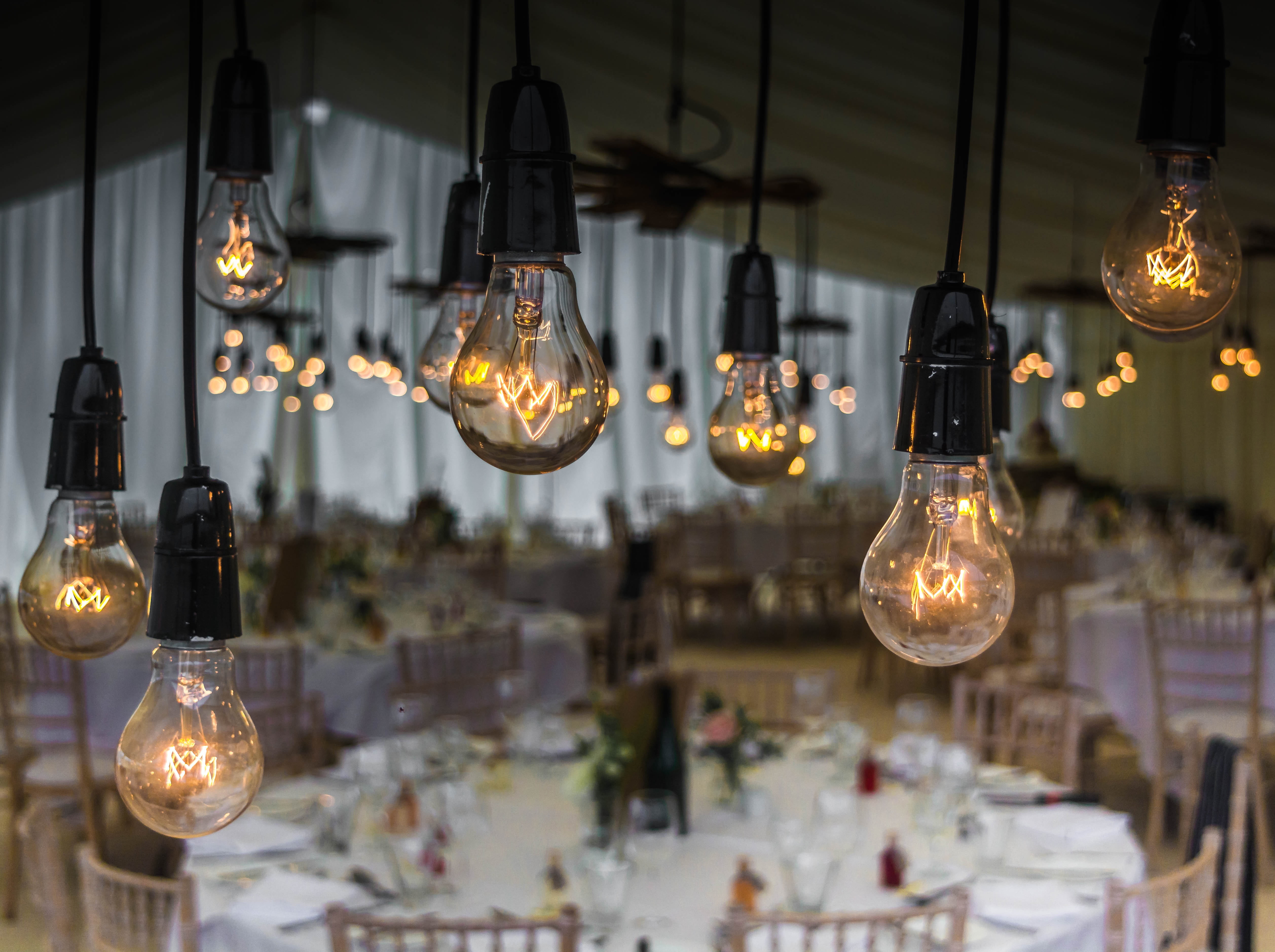 marriage, pendant light, electric lamp, glass - material, creative, power supply, business, glass, lights, celebration, wedding, lighting equipment, filament, HD Wallpaper