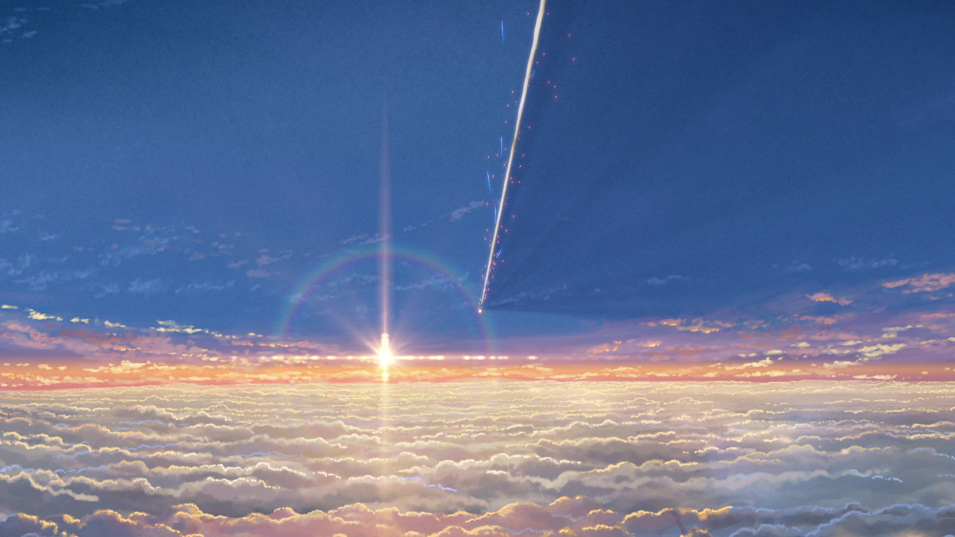 anime, landscape, Your Name, 1080P, Kimi no Na Wa, HD Wallpaper