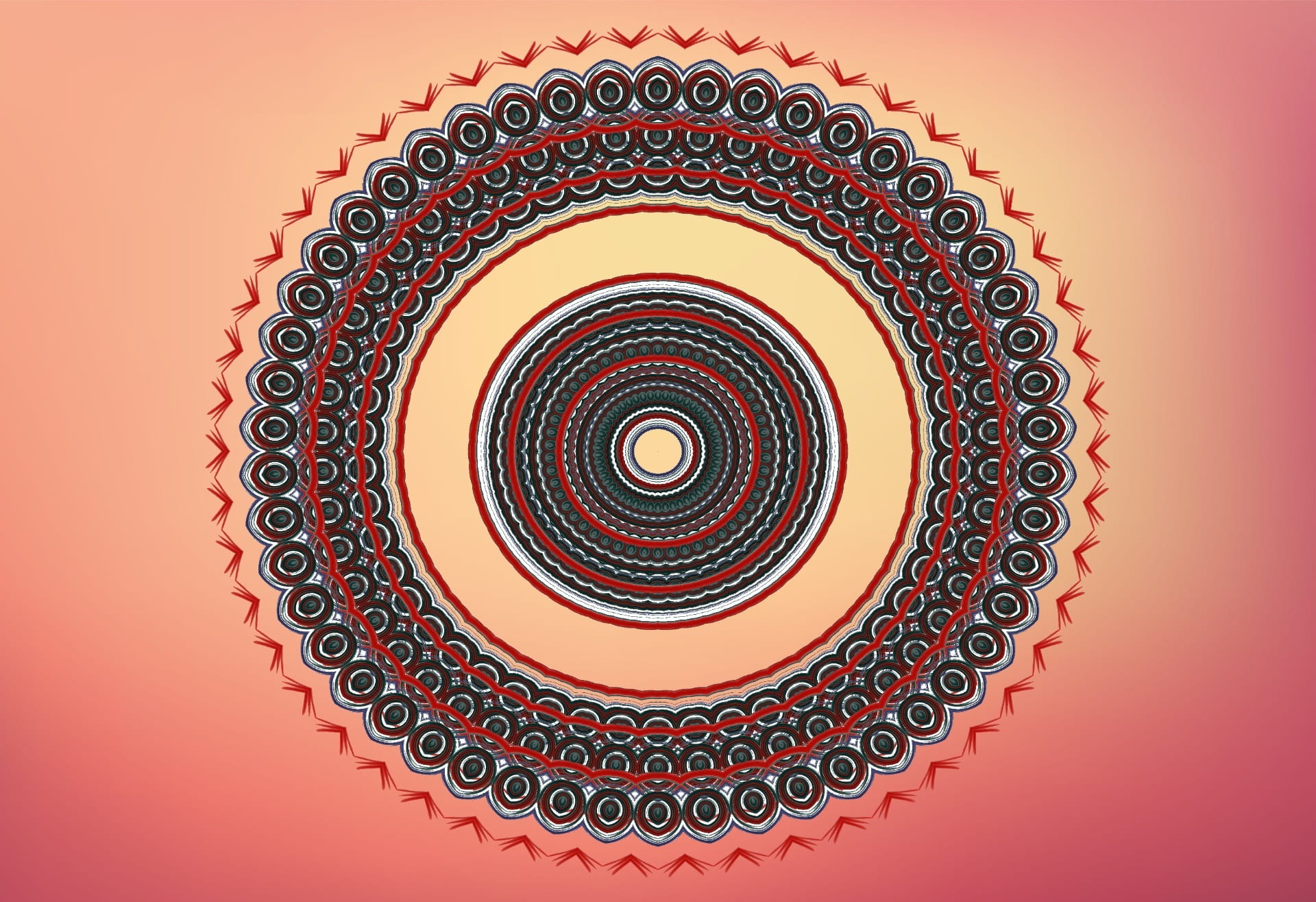 pattern, meditation, colored background, backgrounds, 1080P, symmetry, geometric shape, art and craft, round, swirl, creative, architecture, studio shot, HD Wallpaper