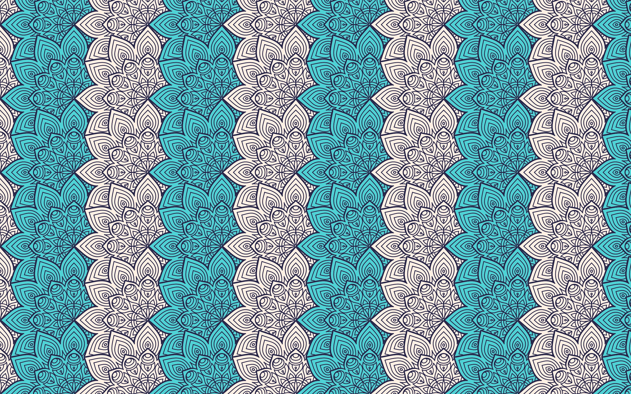 2K, floral, pattern, design by visnezh, ornament, design, mandala, HD Wallpaper