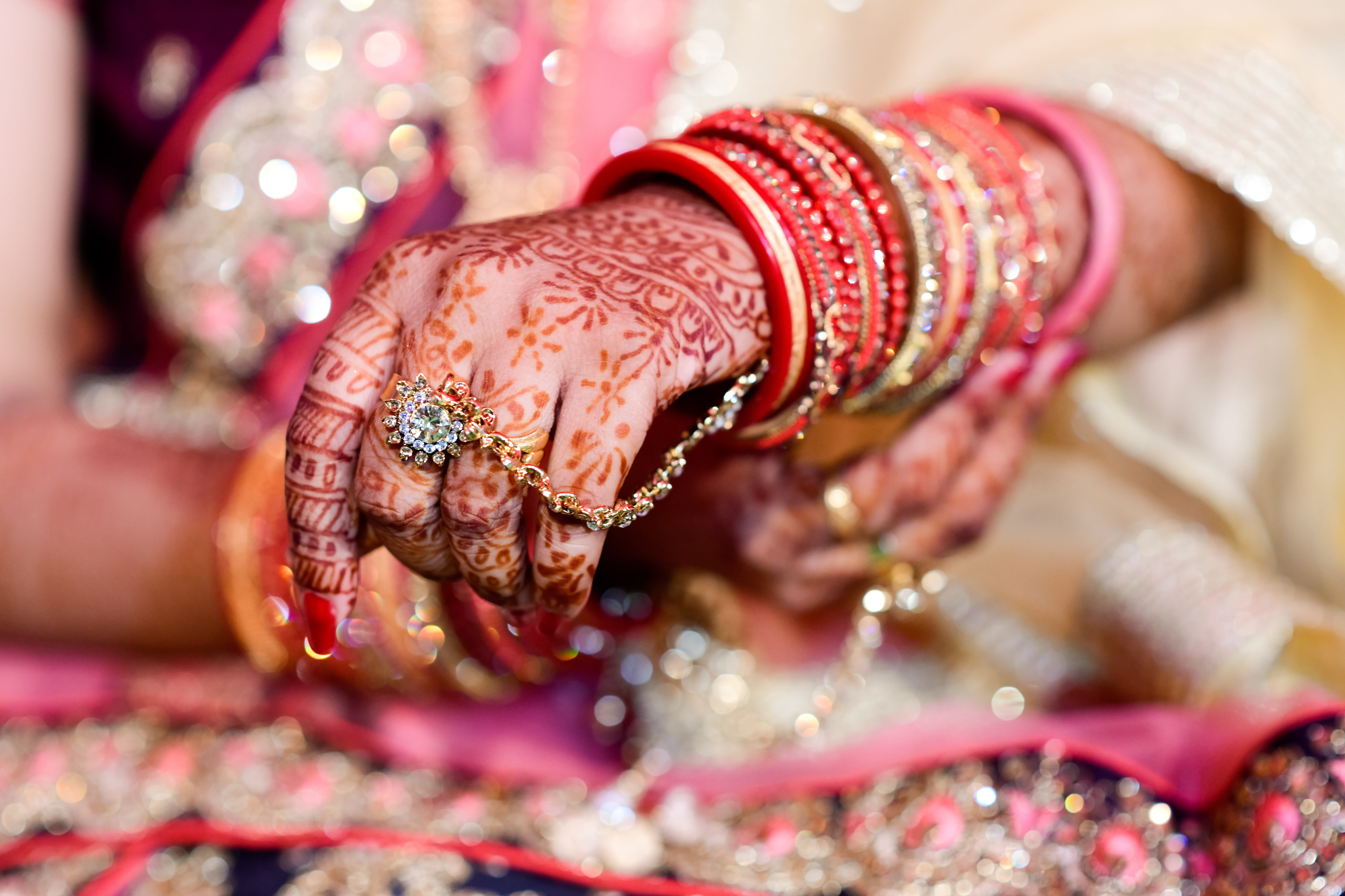 human hand, women, bangle, color, henna tattoo, bracelet, tattoo, close-up, jewelry, celebration, 8K, newlywed, wedding, life events, hand, decoration, HD Wallpaper