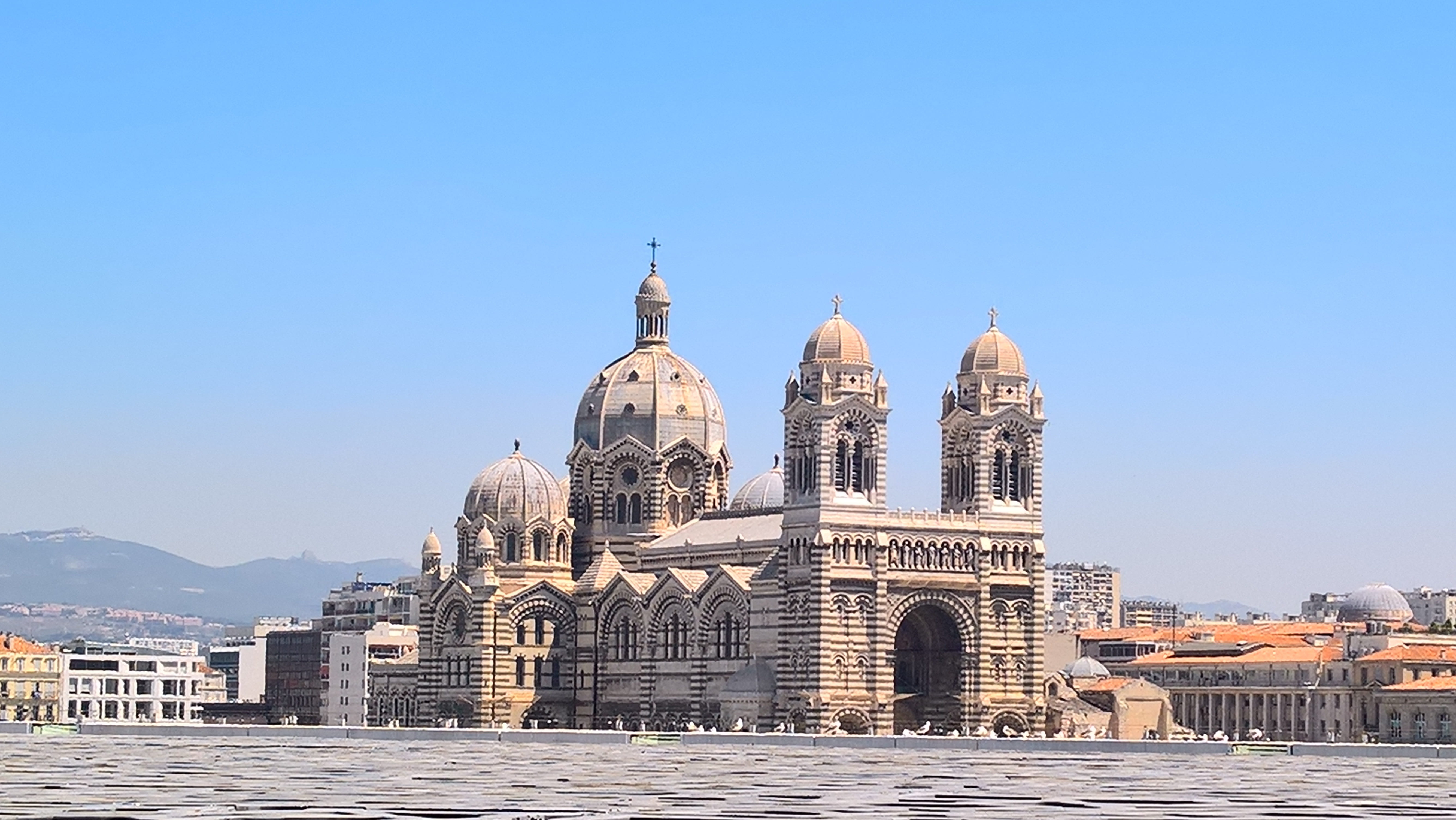 the past, clear sky, building exterior, france, belief, cathedral, built structure, sky, church, nature, history, cityscape, building, travel, city, 5K, HD Wallpaper