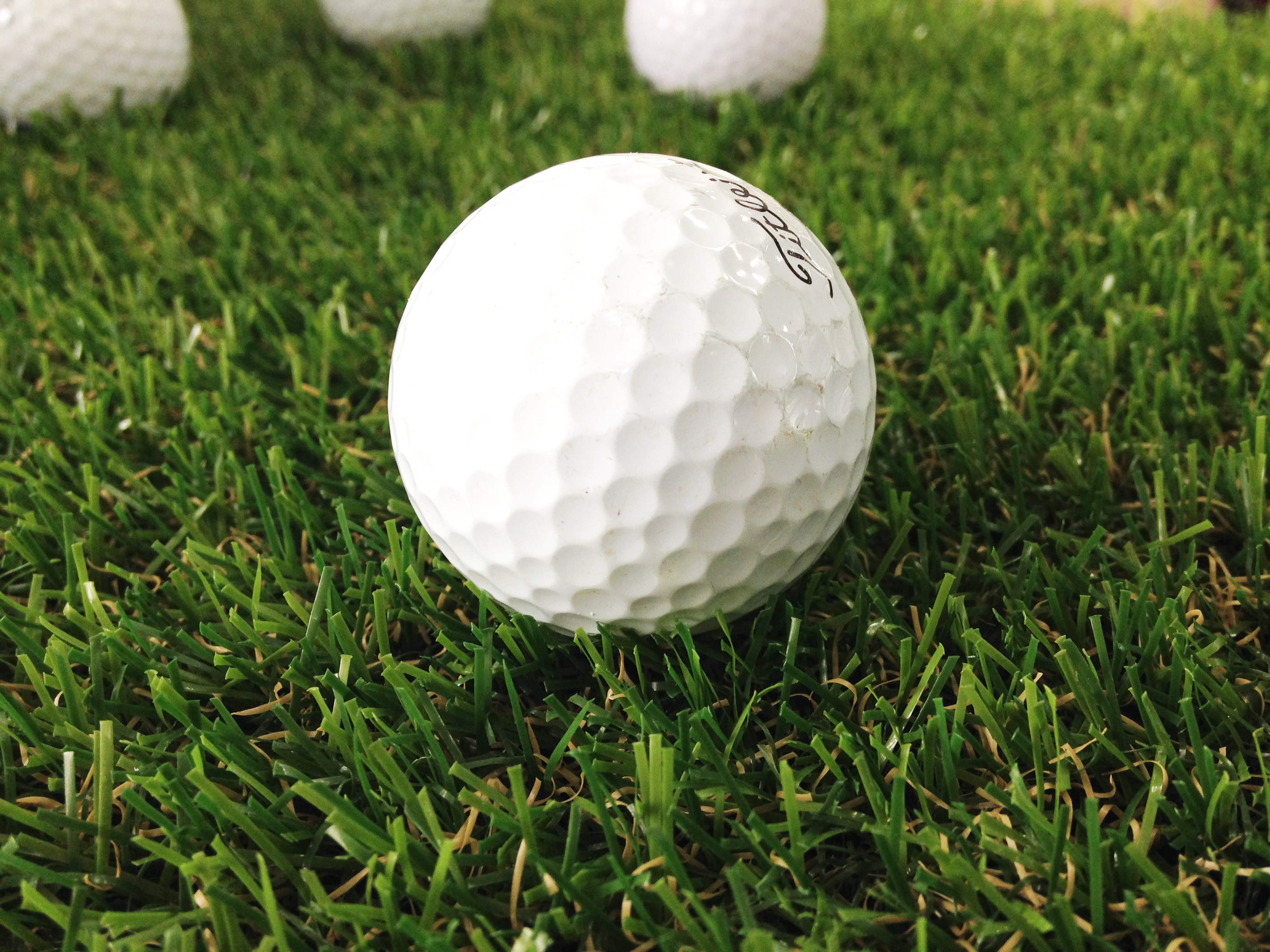 plant, 2K, tee, hole, golf balls, golf Ball, sport, grass, white, focus on foreground, ball, sphere, grass golf balls, activity, white color, no people, HD Wallpaper
