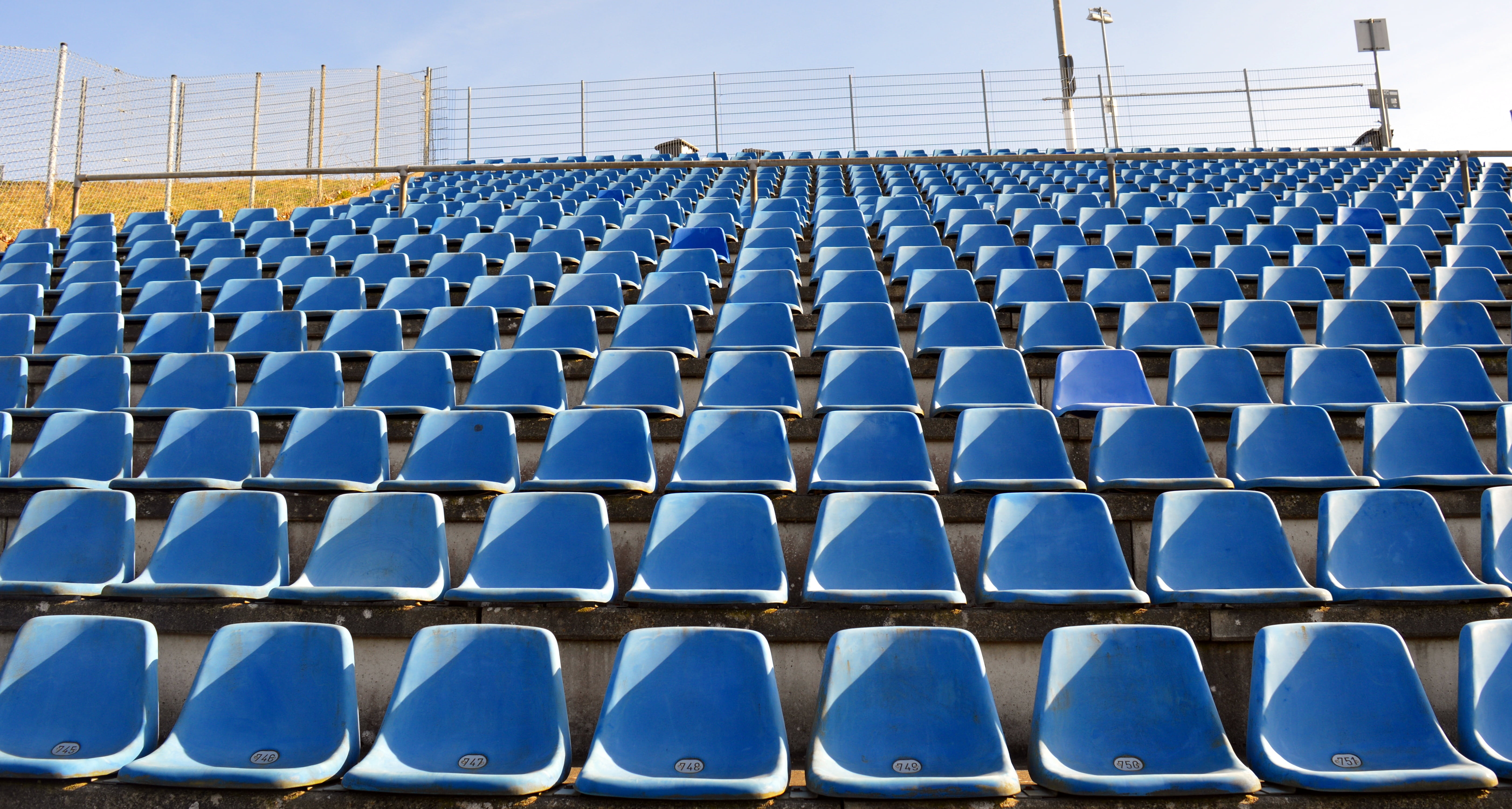 sport, 5K, perspective, order, stadium, no people, series, architecture, nürburgring, sky, soccer, auto, motorsport, seats, day, side by side, seat, event, HD Wallpaper