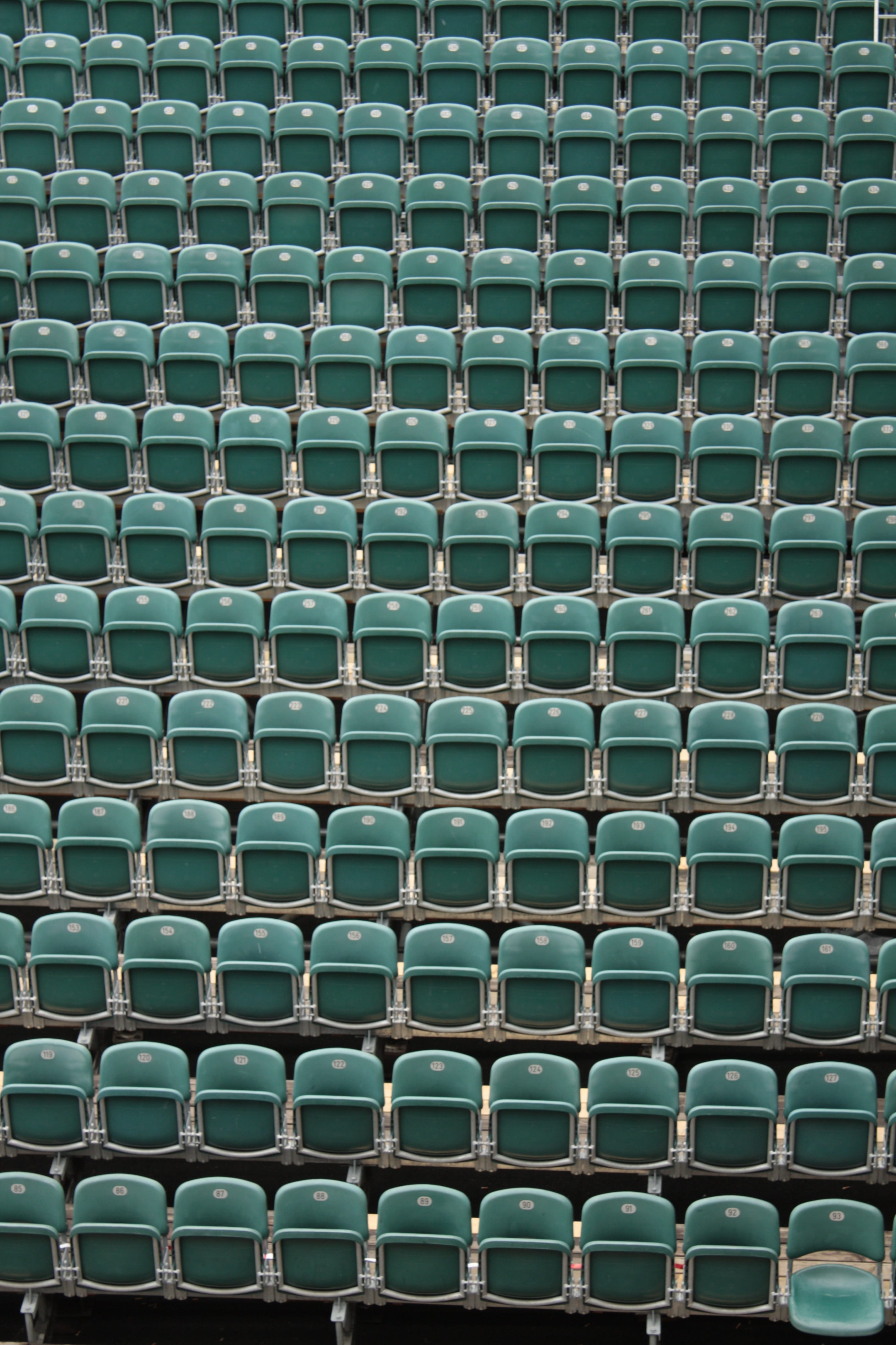 sunlight, full frame, pattern, open air theatre, seat, seats, design, shape, order, chairs, out, event, silver colored, seating furniture, backgrounds, Phone HD Wallpaper