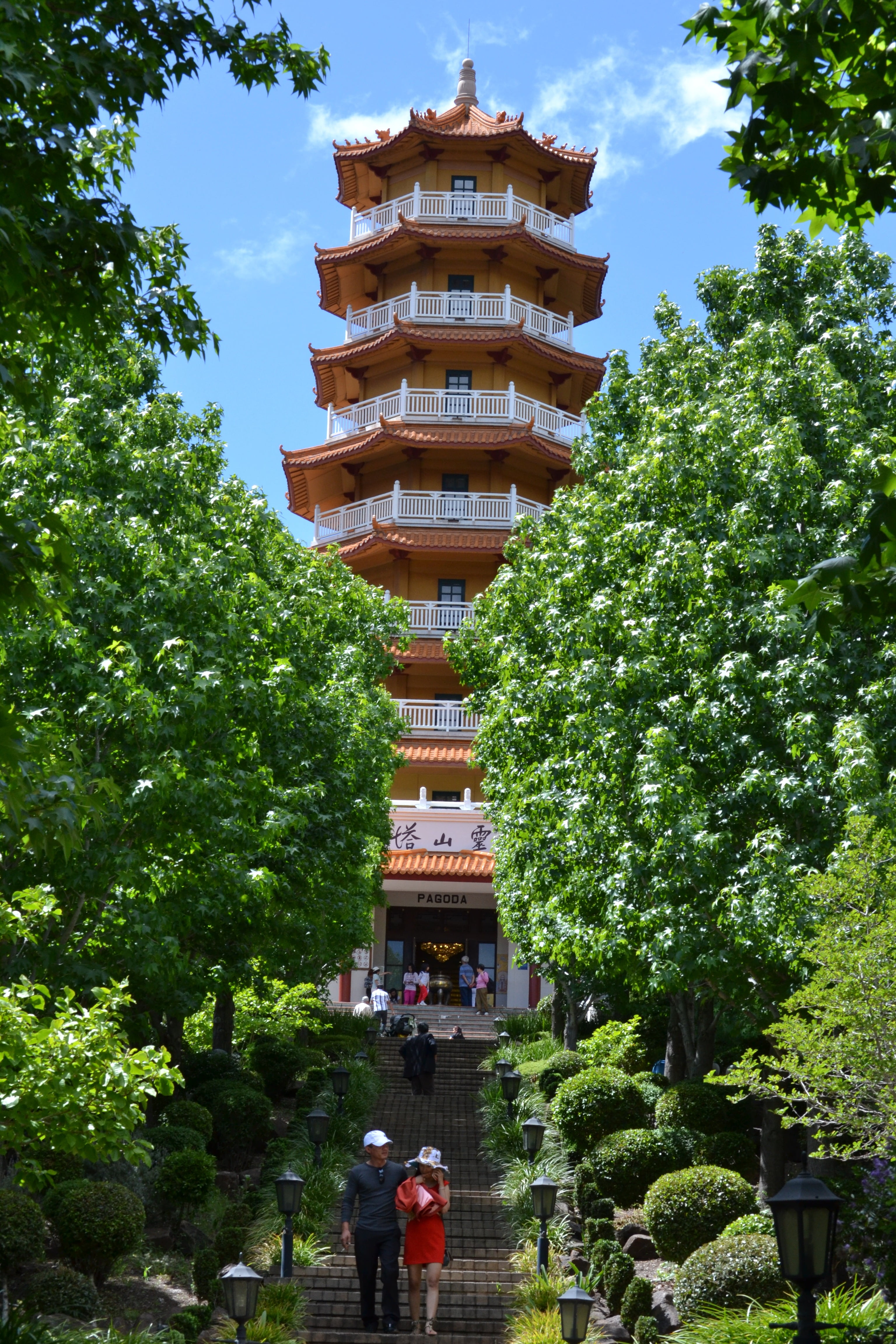 building, spirituality, group of people, tree, place of worship, outdoors, 4K, pagoda, building exterior, growth, real people, plant, tower, belief, day, Phone HD Wallpaper