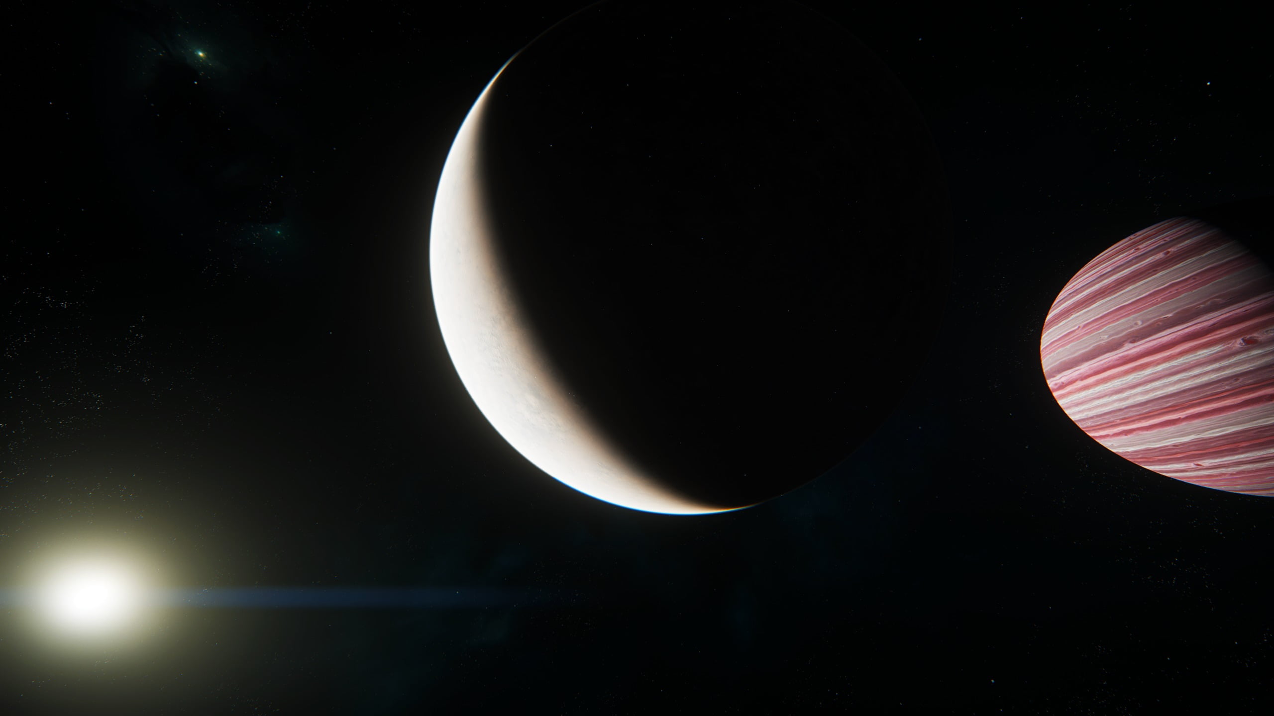 planets, astronomy, natural phenomenon, no people, video games, science, Star Citizen, moon, beauty in nature, solar system, planet - space, HD Wallpaper