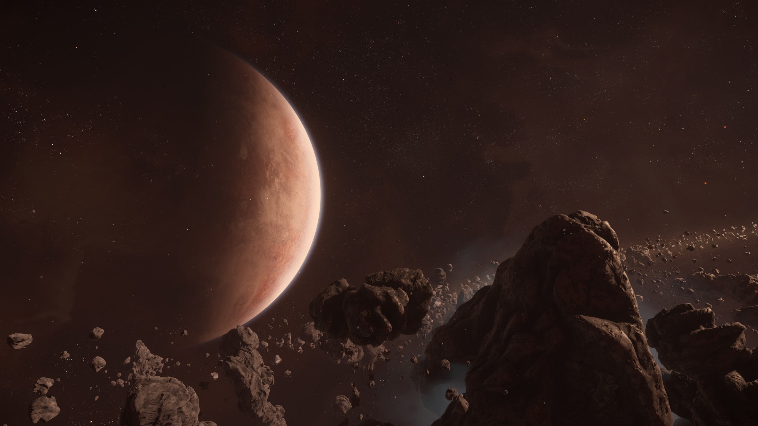 nature, solar system, brown, satellite view, sky, outdoors, star - space, space exploration, planetary moon, majestic, video games, black, no people, astronomy, HD Wallpaper