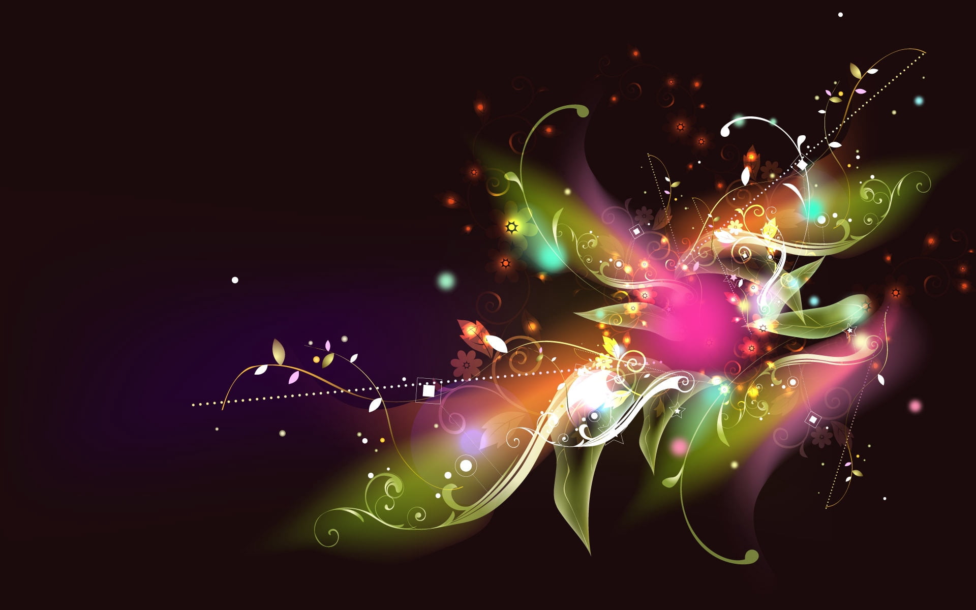 swirl, multi Colored, color, futuristic, green, blurred motion, black background, 1080P, decoration, backdrop, firework, constellation, red, night, curve, HD Wallpaper