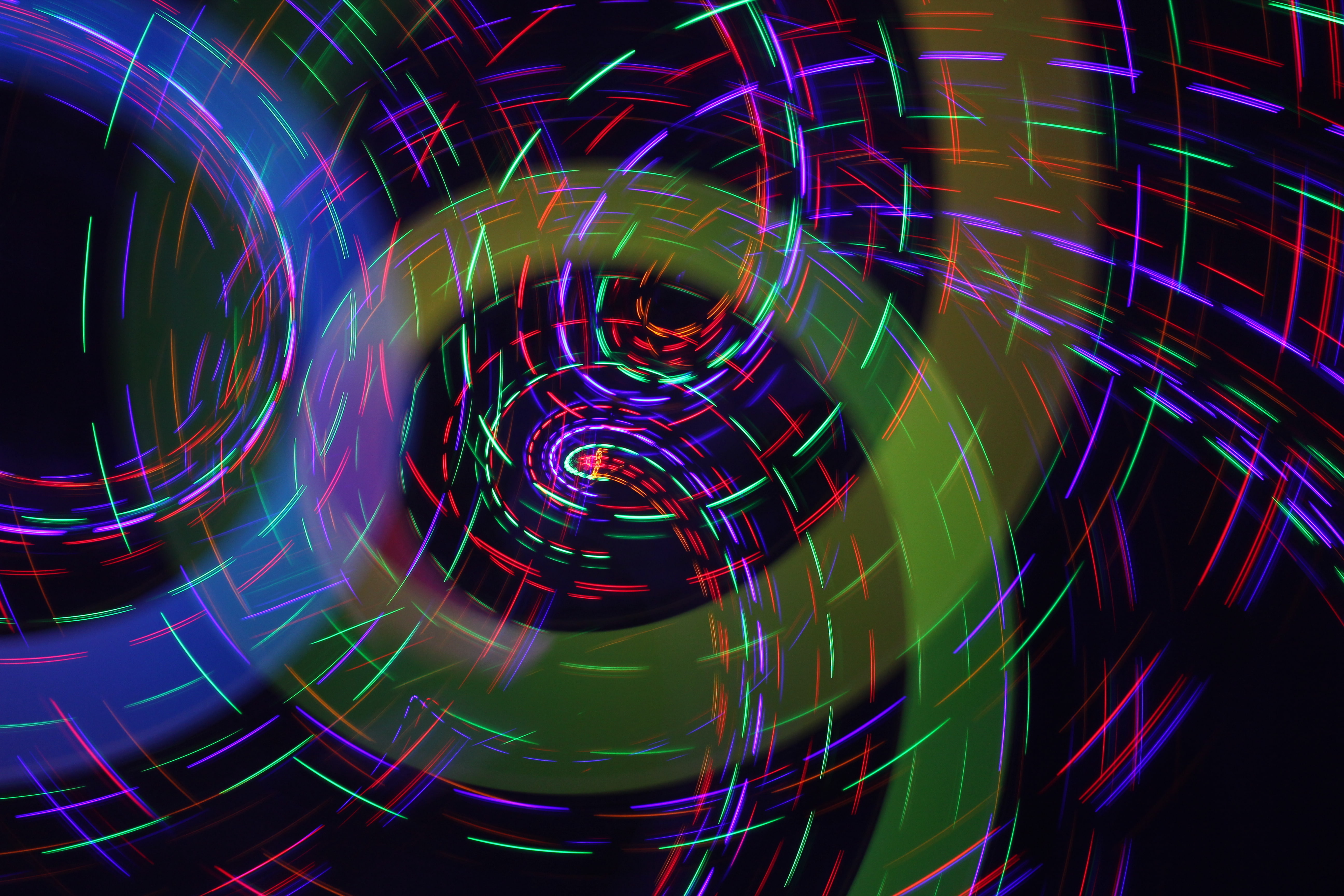 rotation, 5K, light, rays, HD Wallpaper